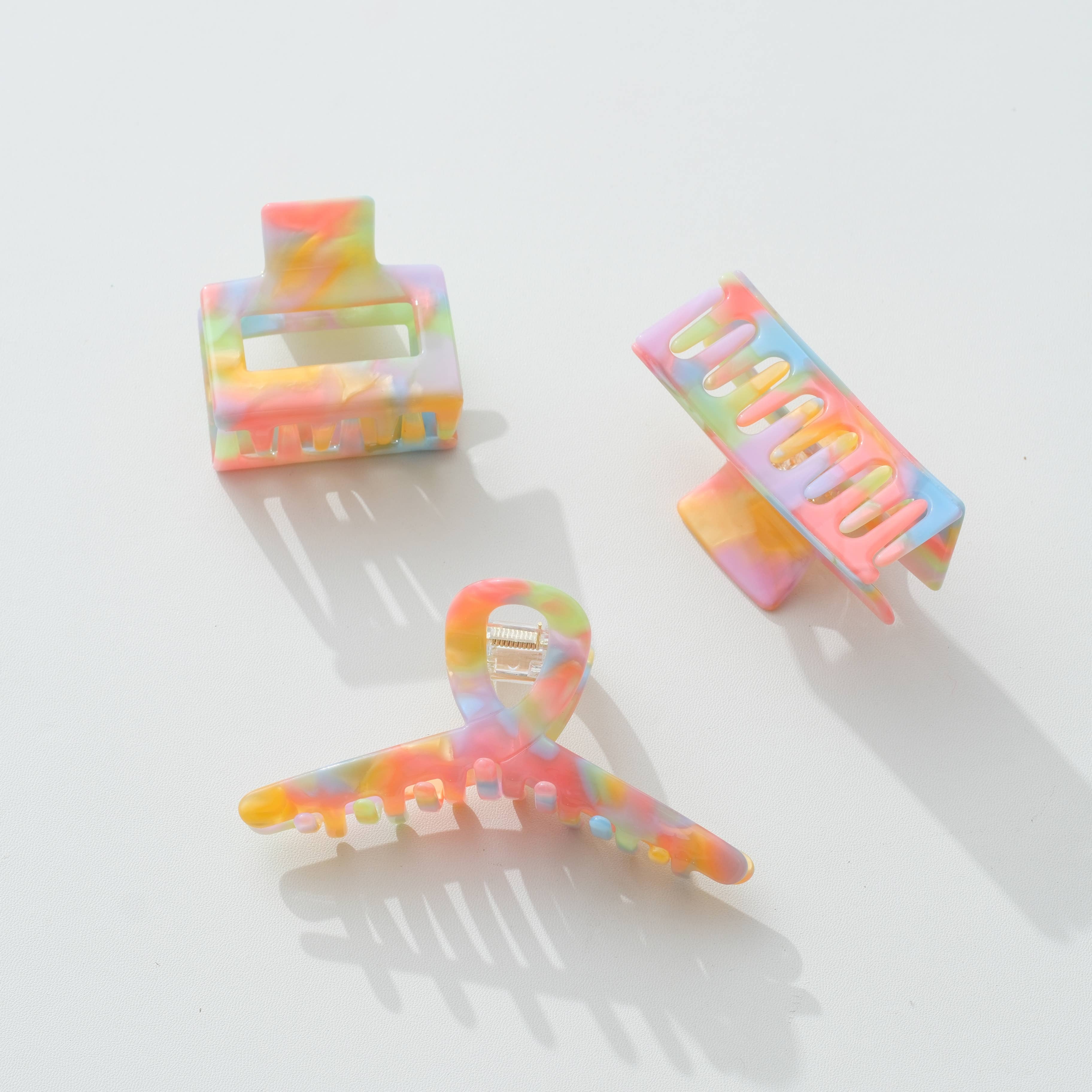 Rainbow Paradise Claw Clips