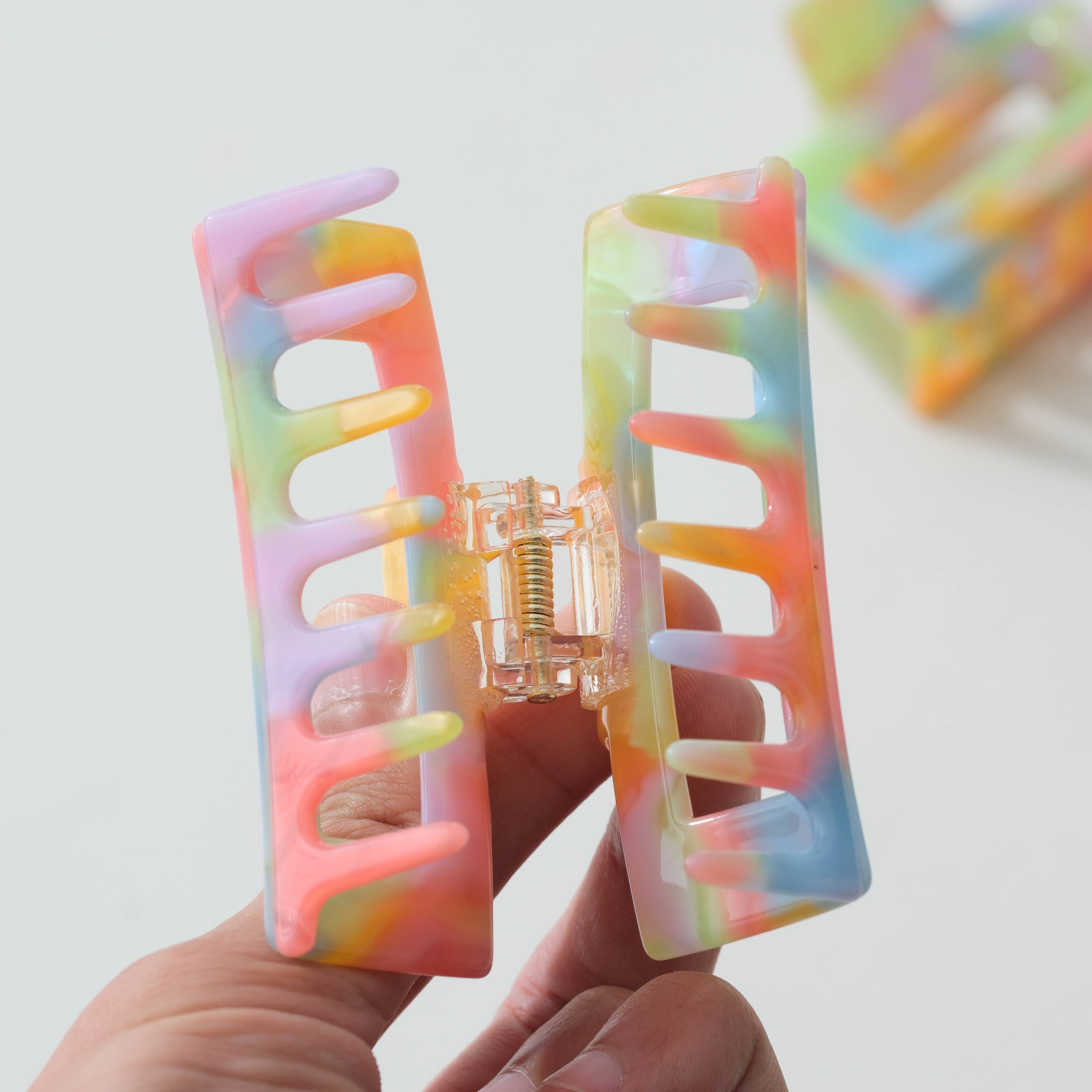 Rainbow Paradise Claw Clips