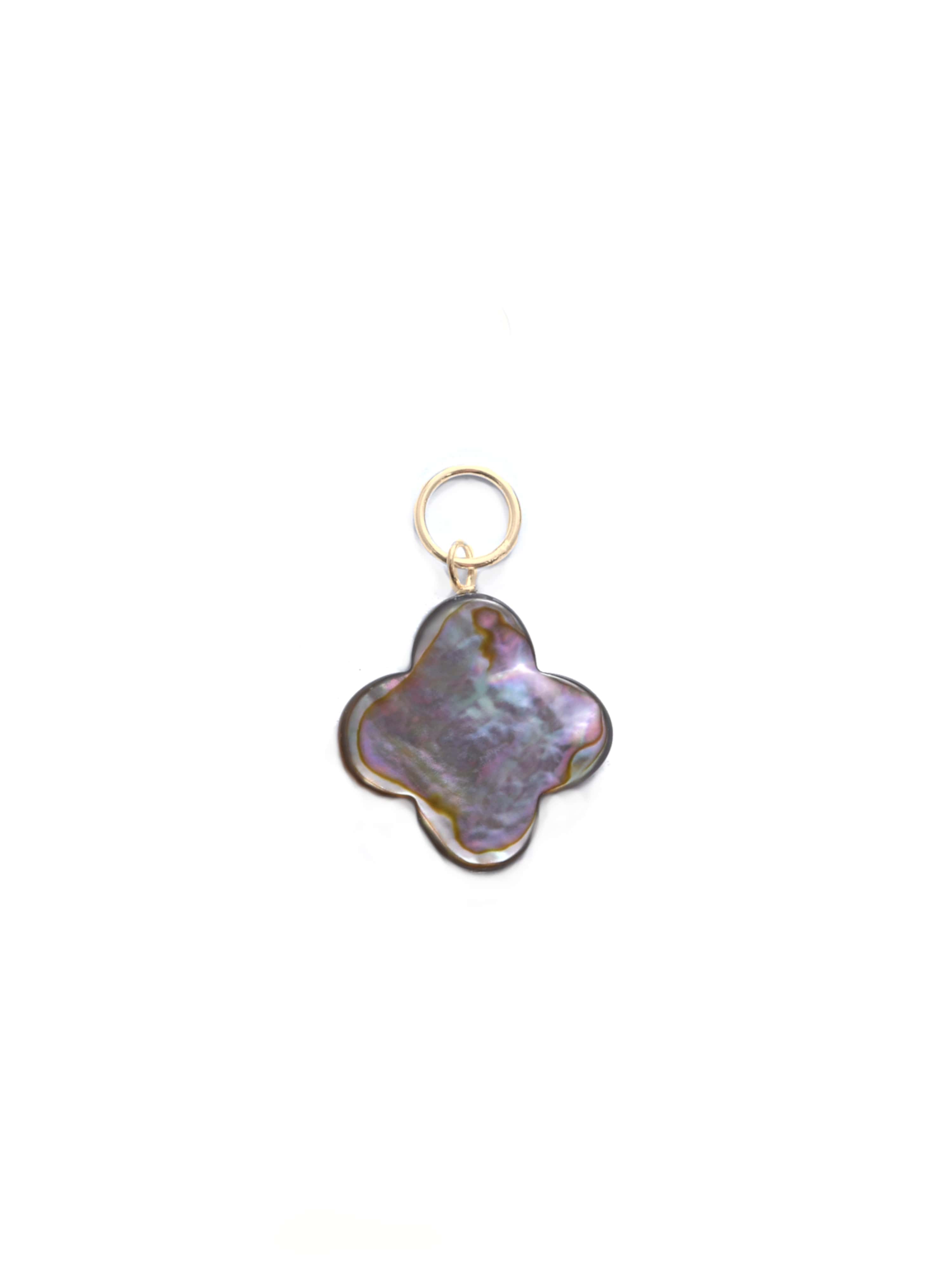 Abalone Quatrefoil Charm
