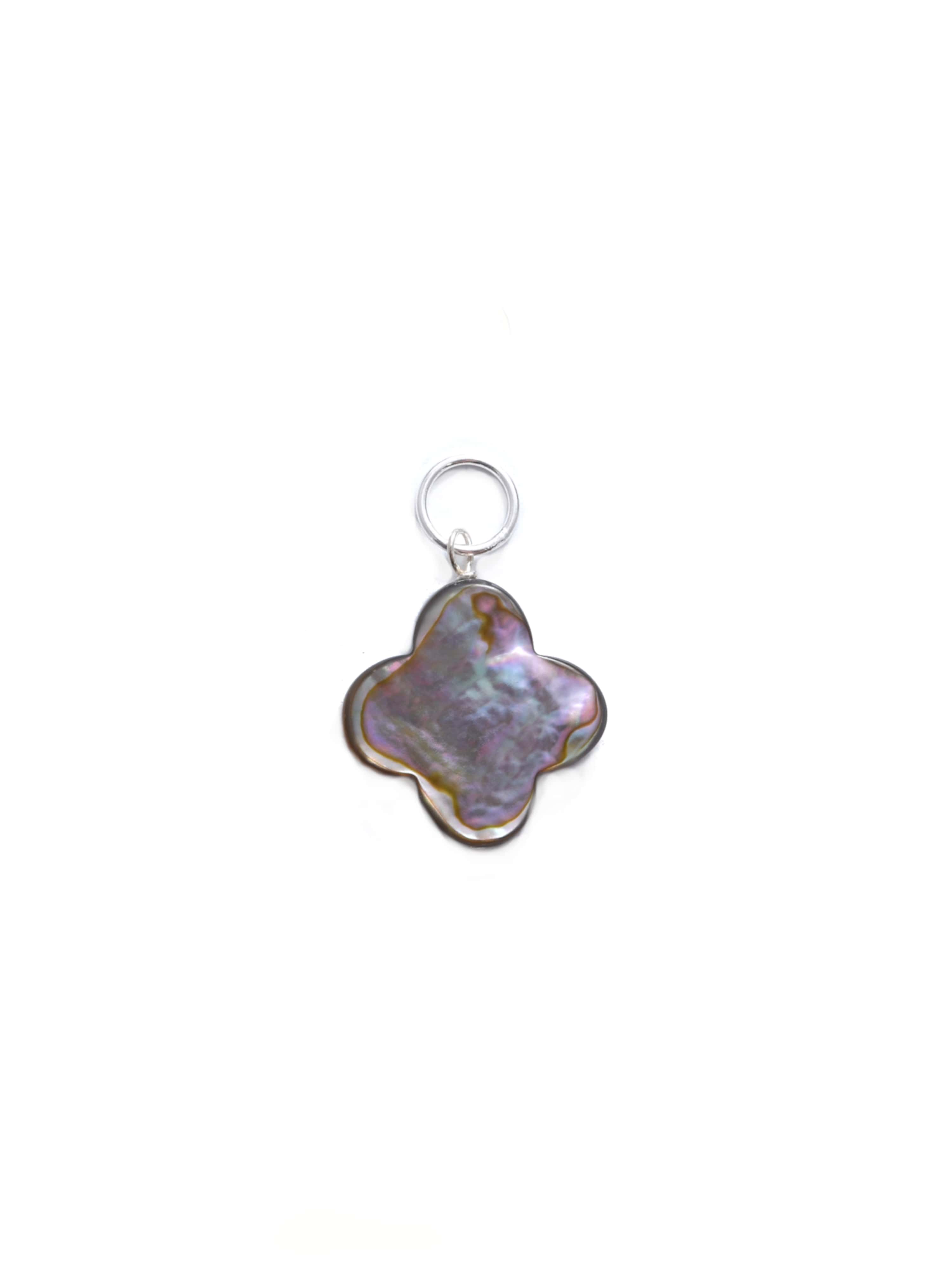 Abalone Quatrefoil Charm