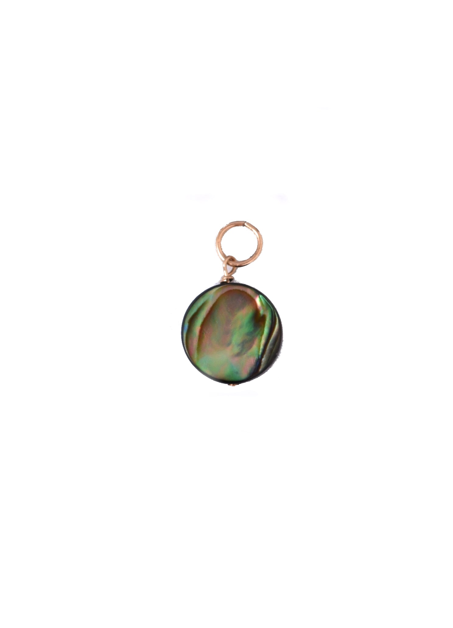 Round Abalone Charm