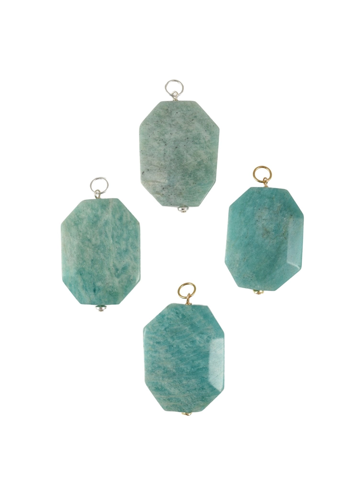 Amazonite Slab Necklace Charm