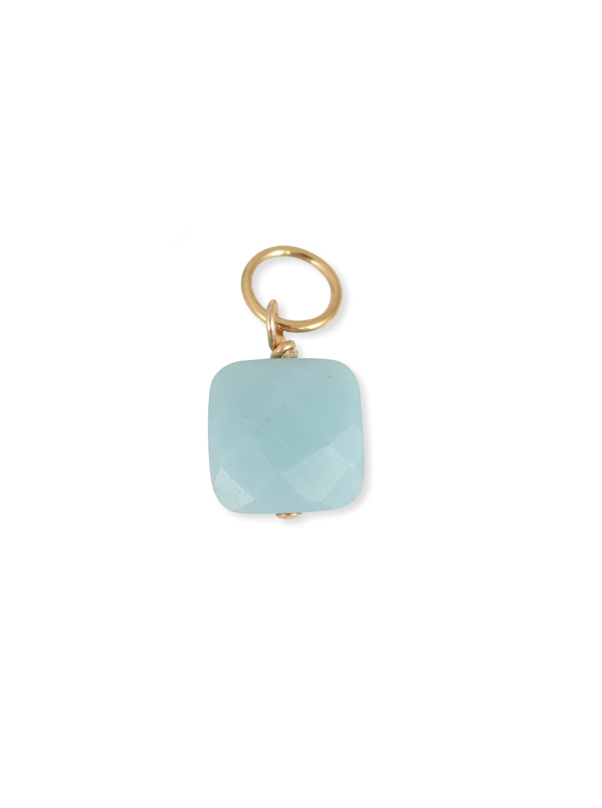Amazonite Square Charm
