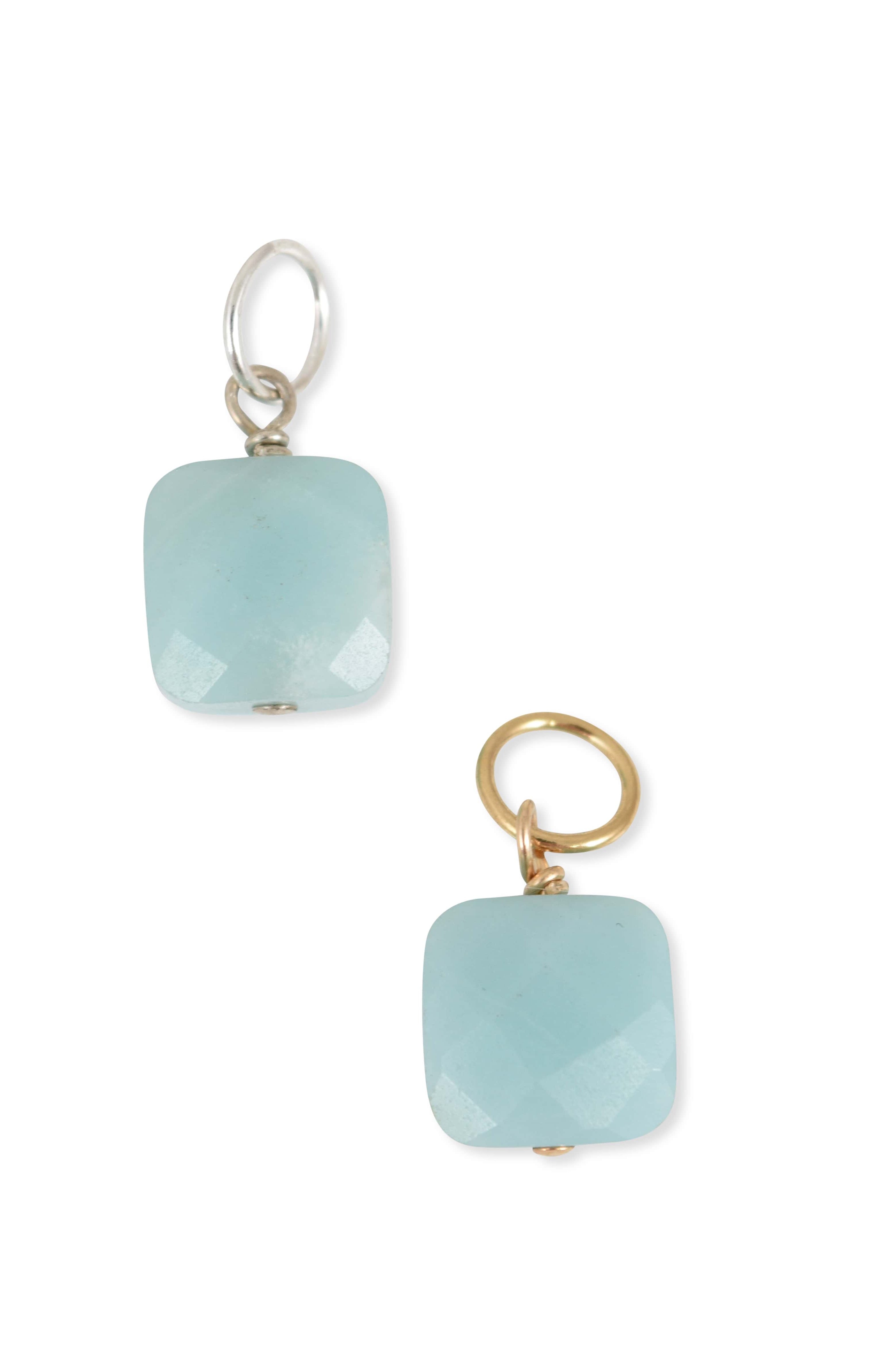 Amazonite Square Charm