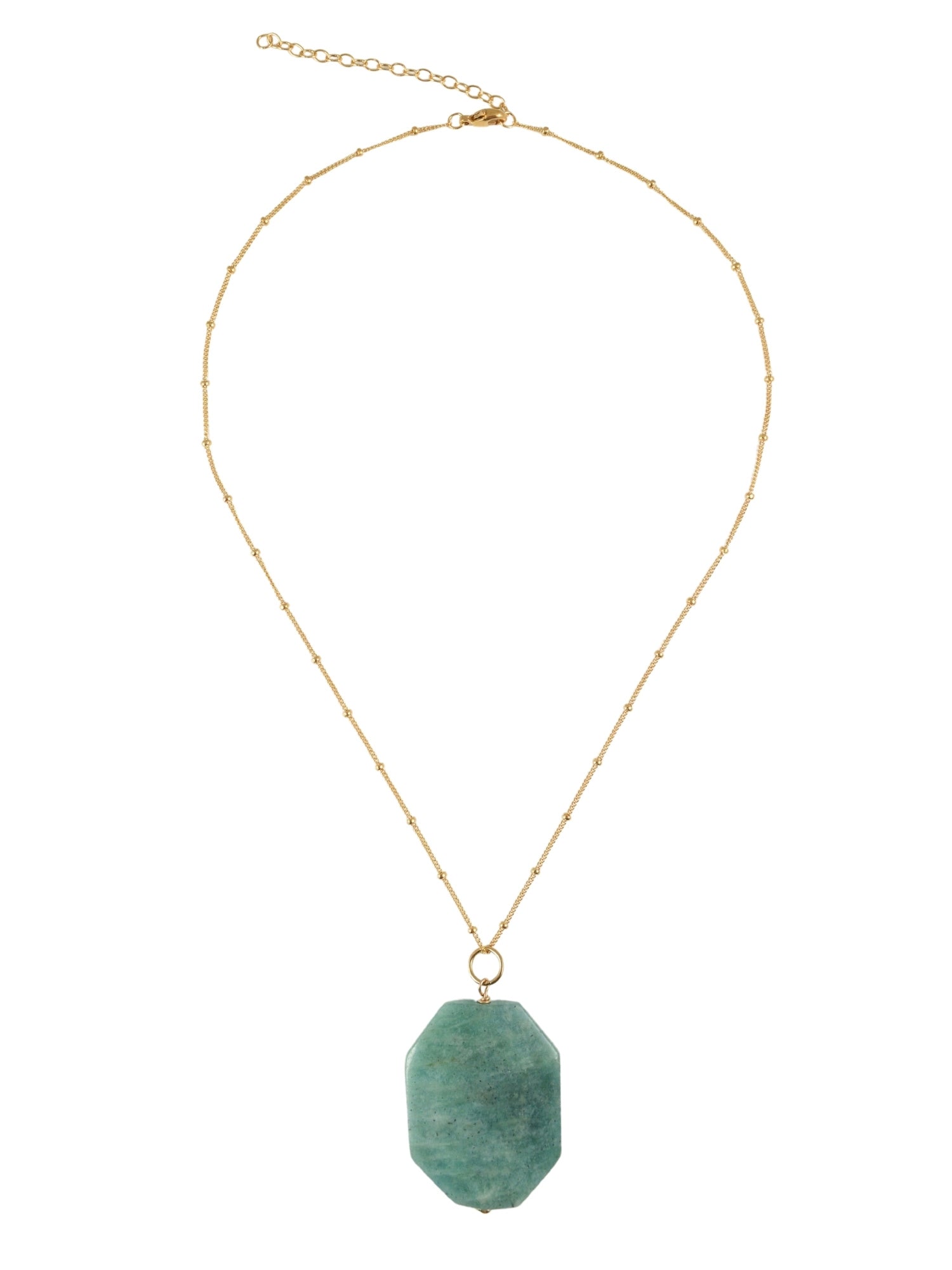 Amazonite Slab Necklace Charm