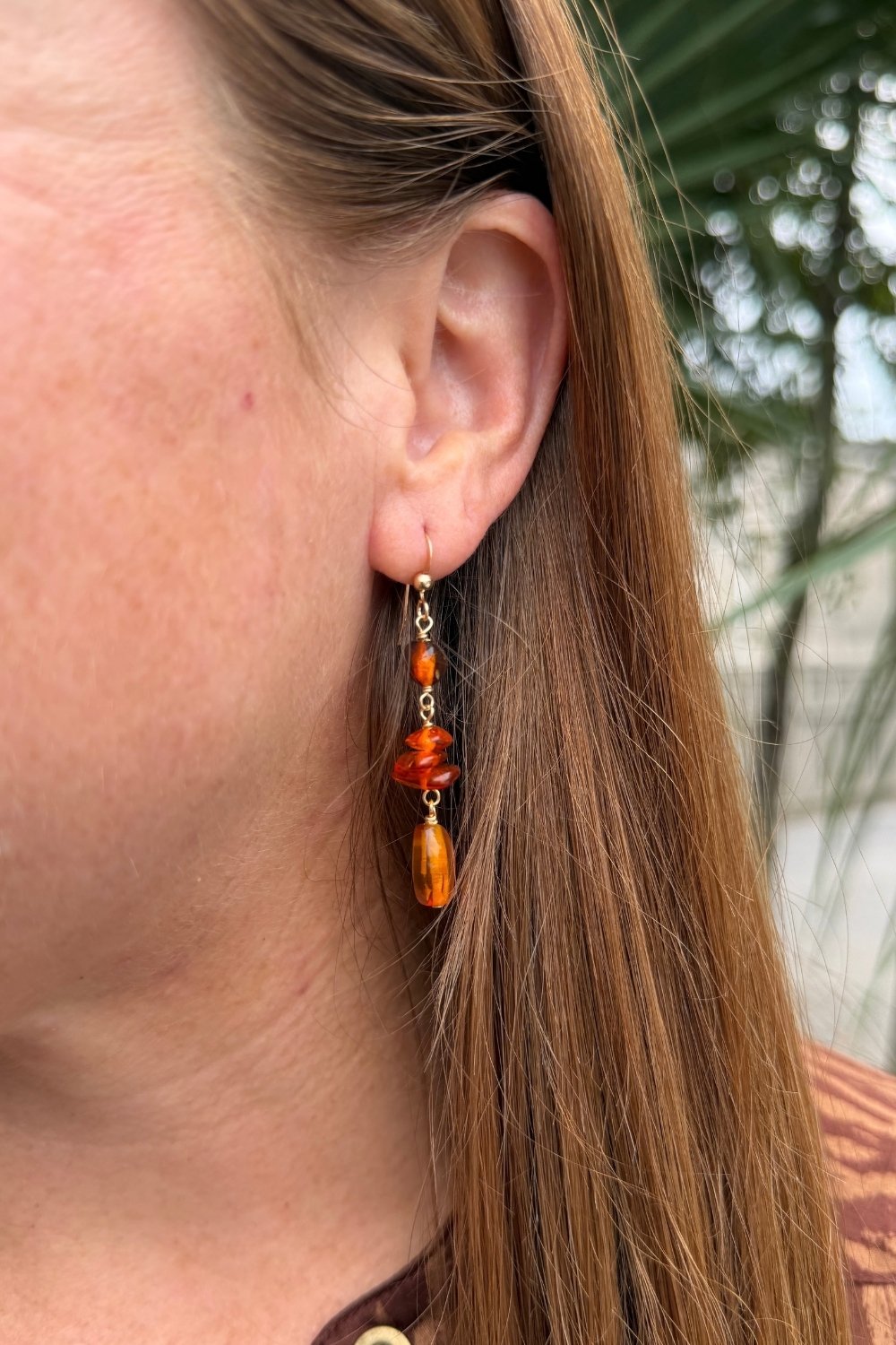 Amber Aura Earrings