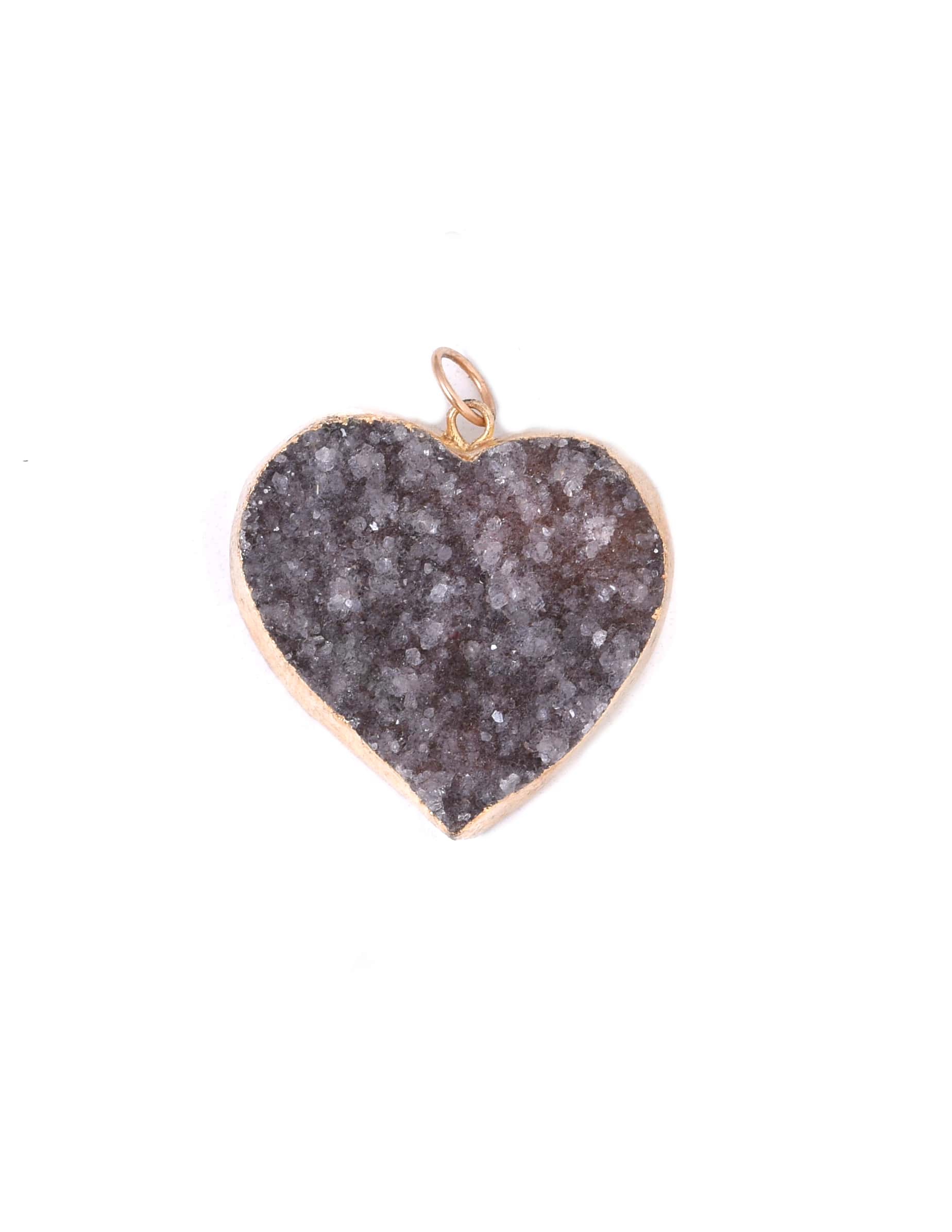 Druzy Heart Charm