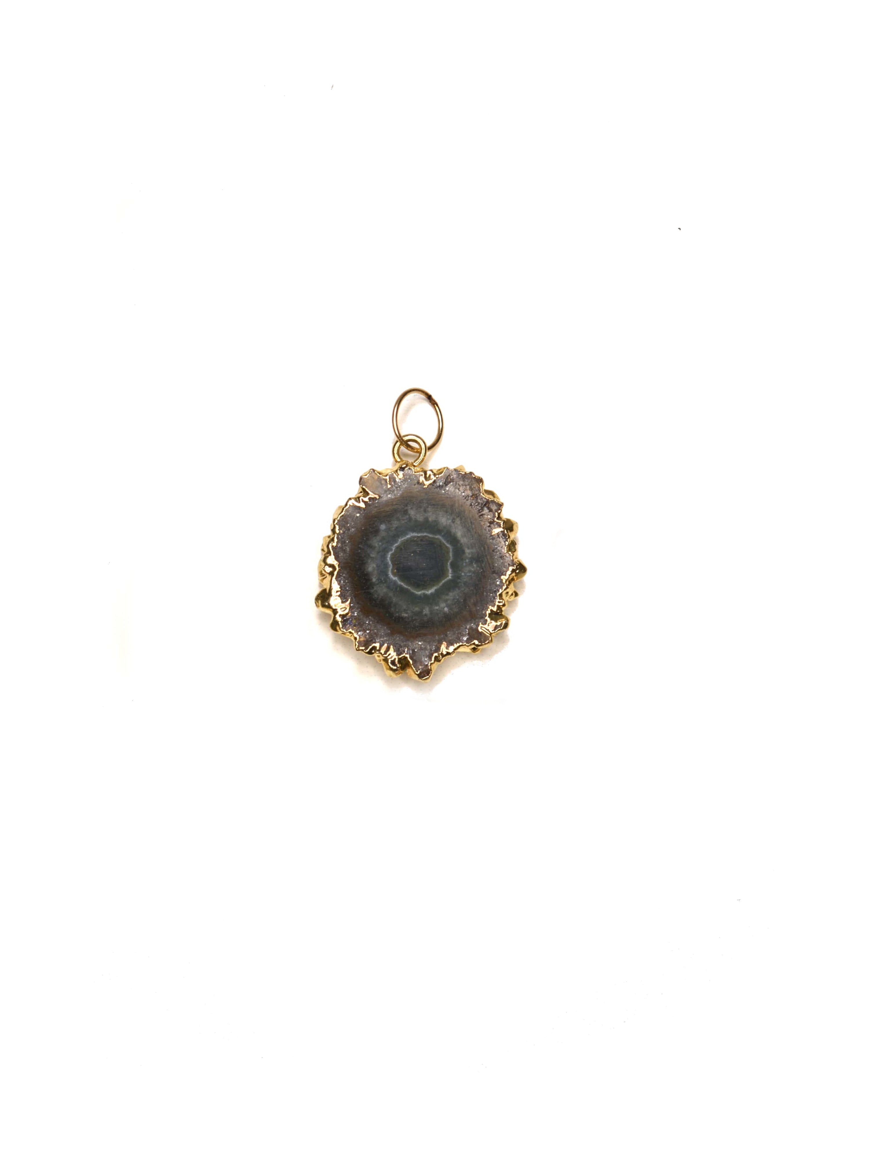 Sliced Amethyst Charm