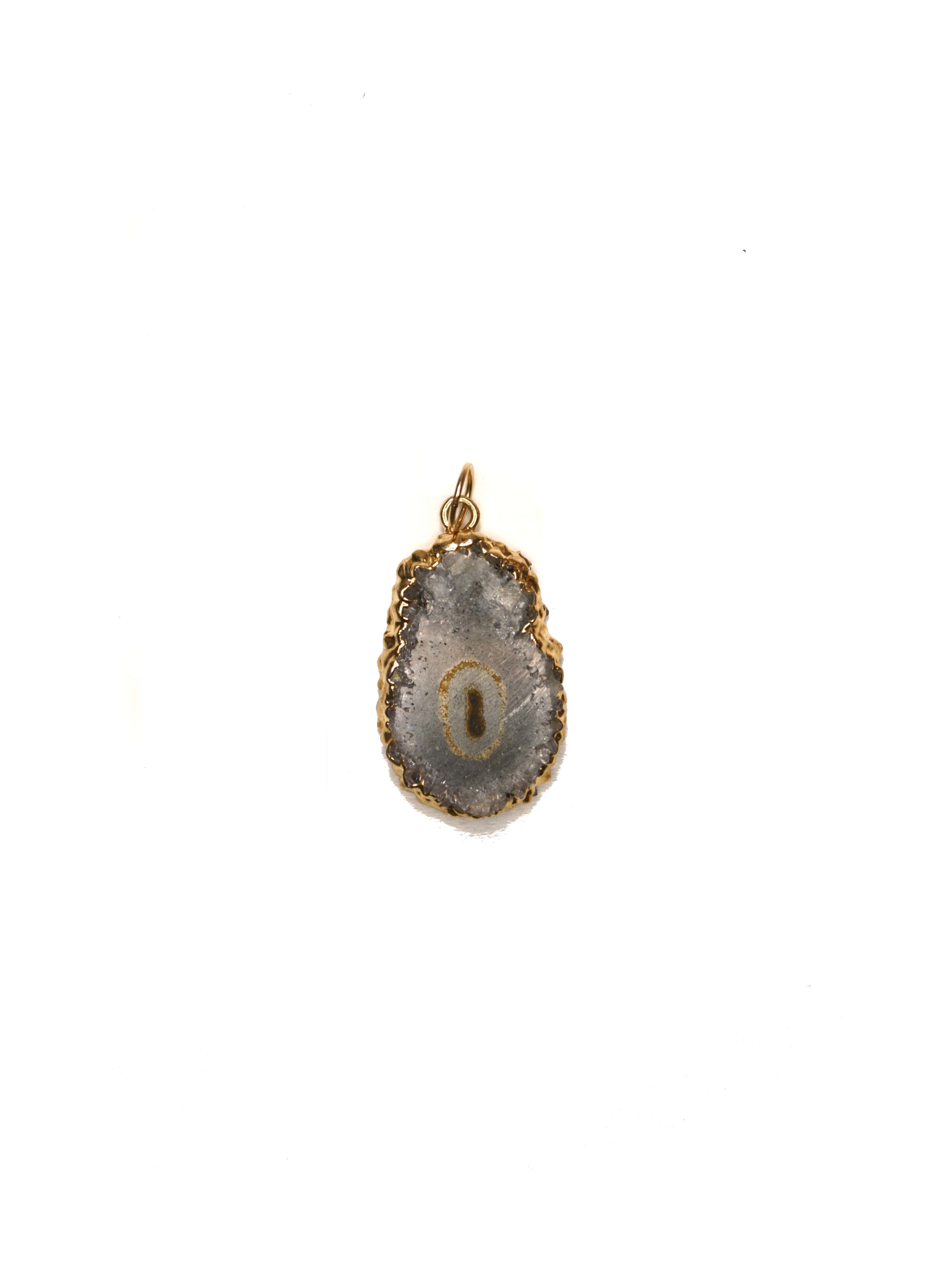 Sliced Amethyst Charm
