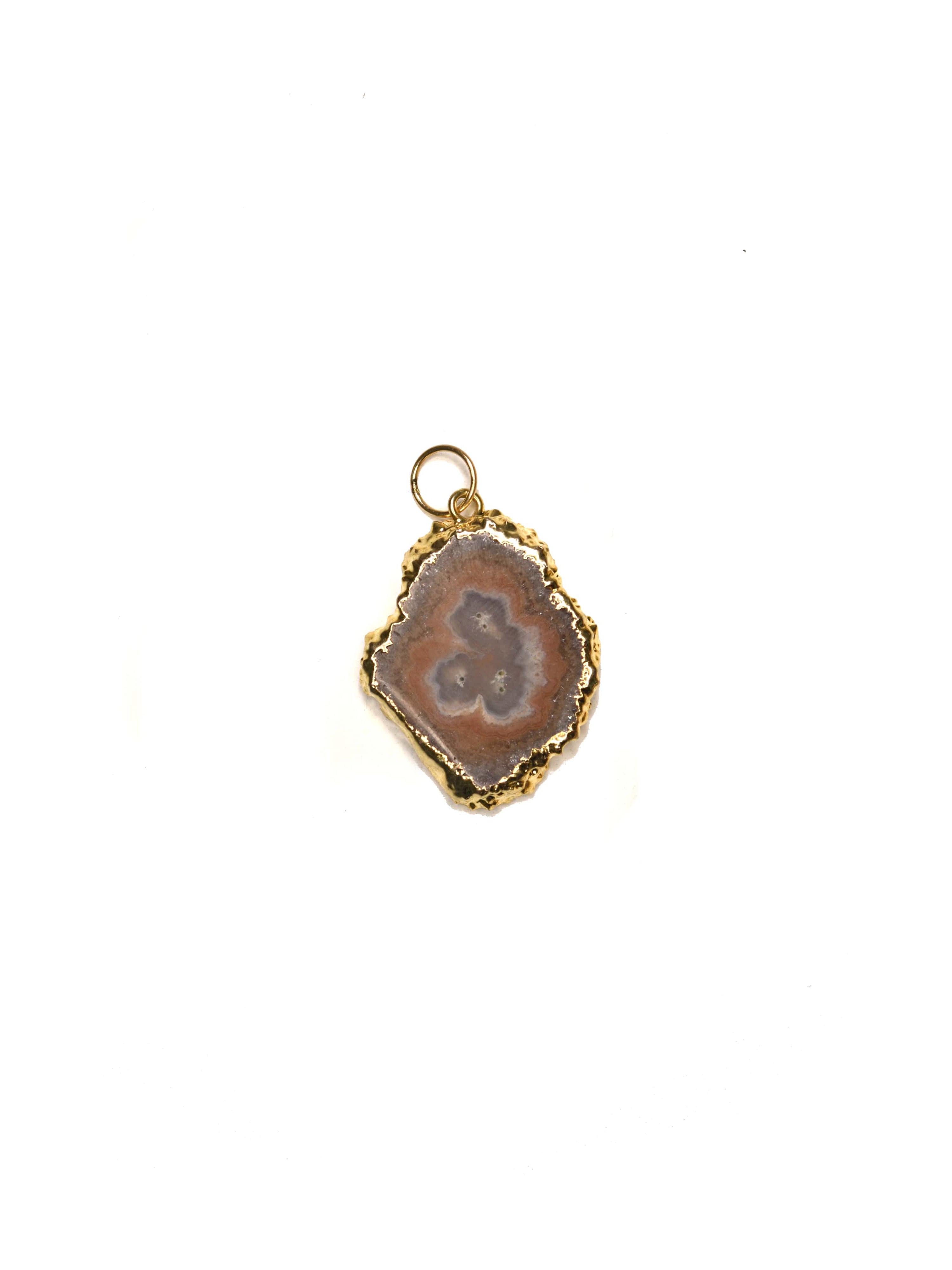 Sliced Amethyst Charm