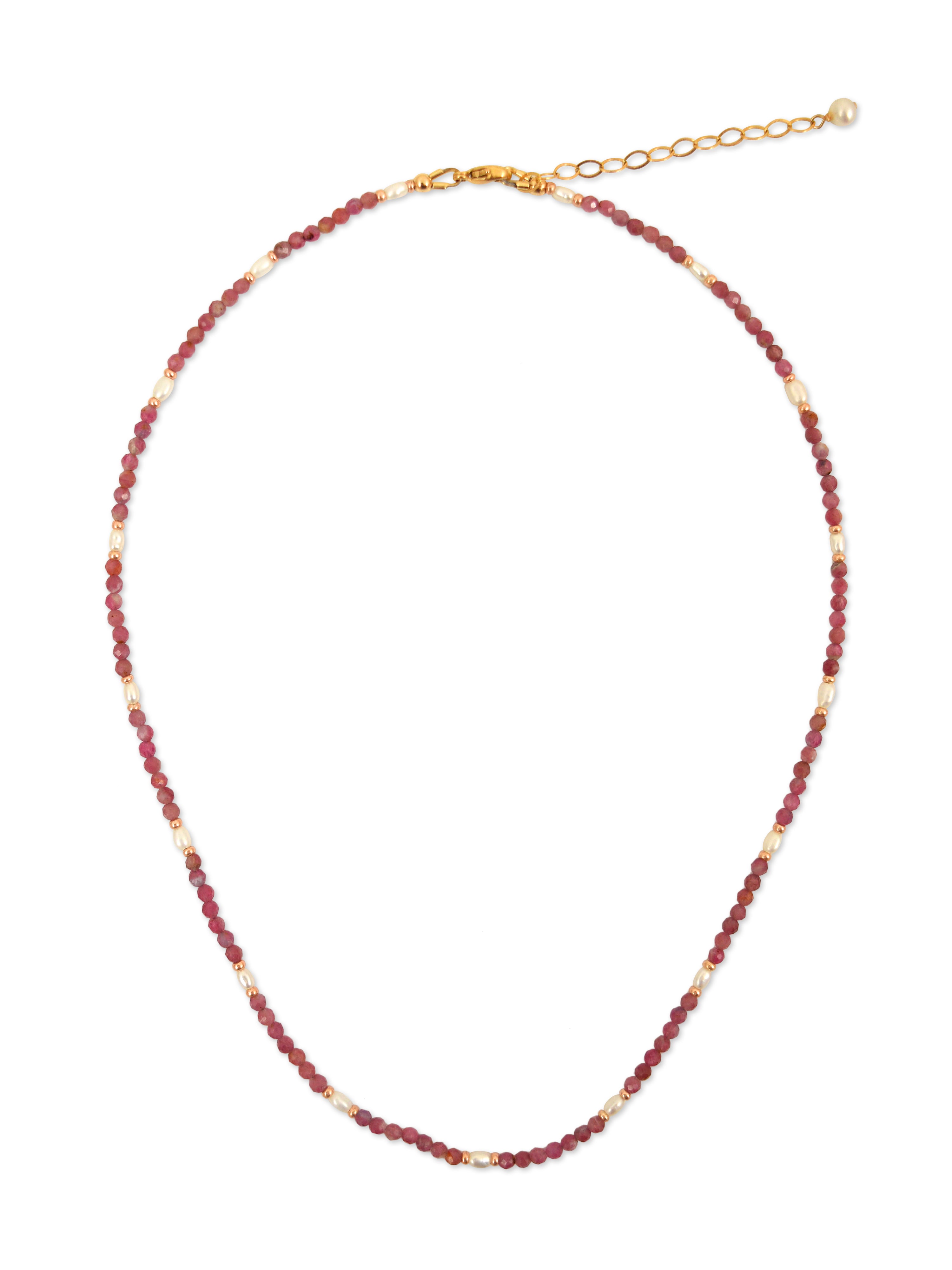 Annemarie Necklace in Pink Tourmaline