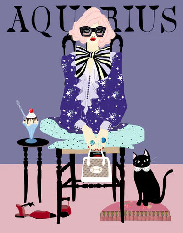 Aquarius Greeting Card