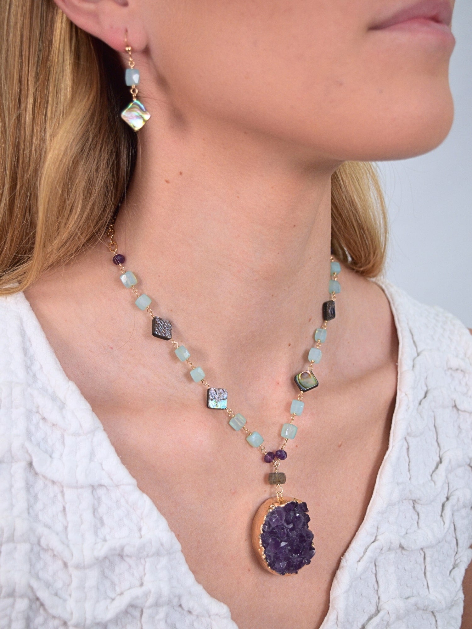 Aurora Druzy Necklace