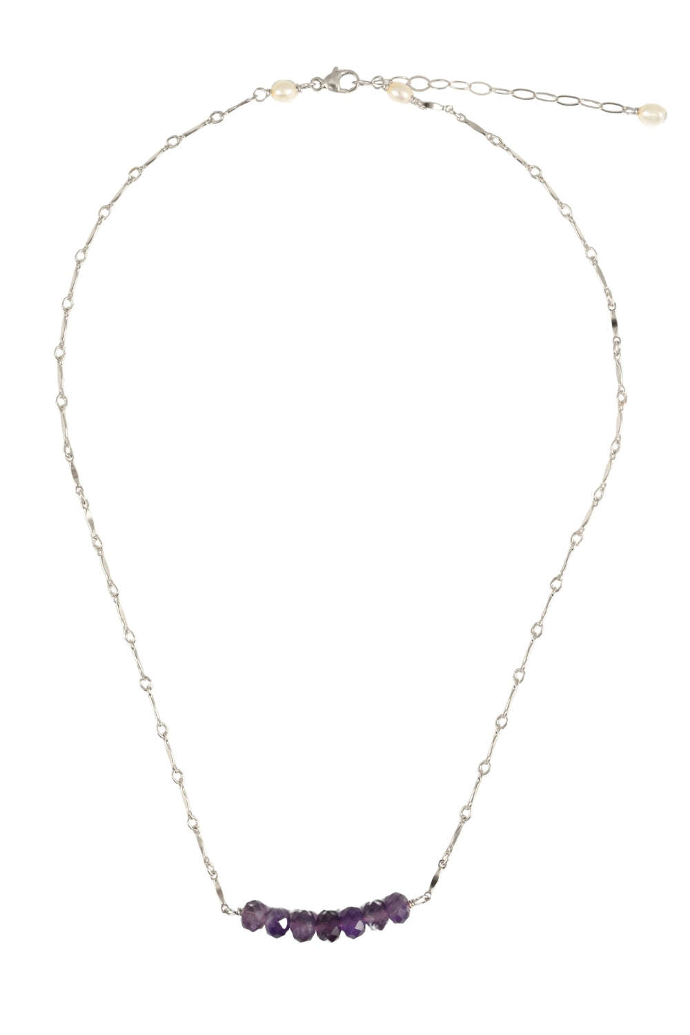 Amethyst Bar Necklace