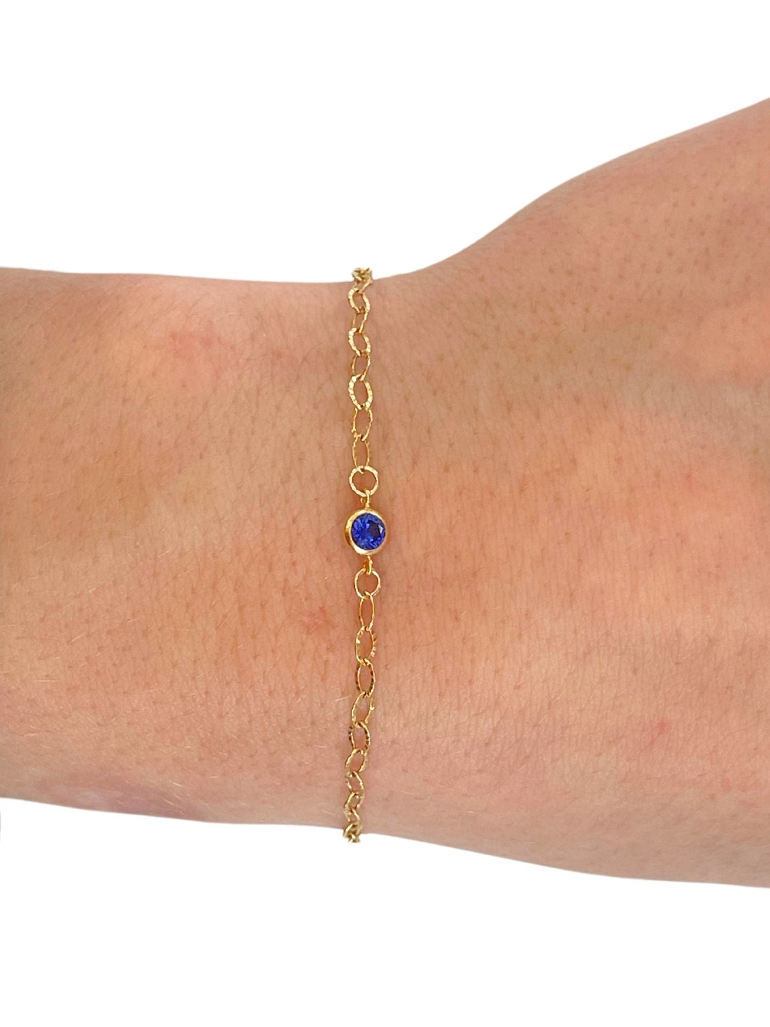 September Cubic Zirconium Birthstone Charm