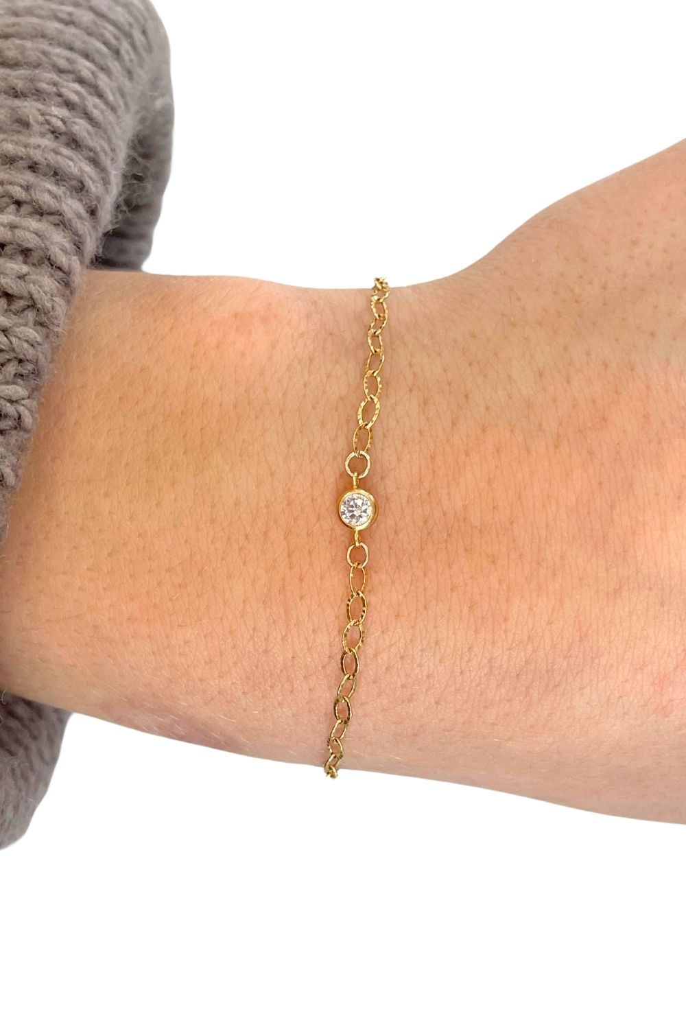 April Cubic Zirconium Birthstone Charm