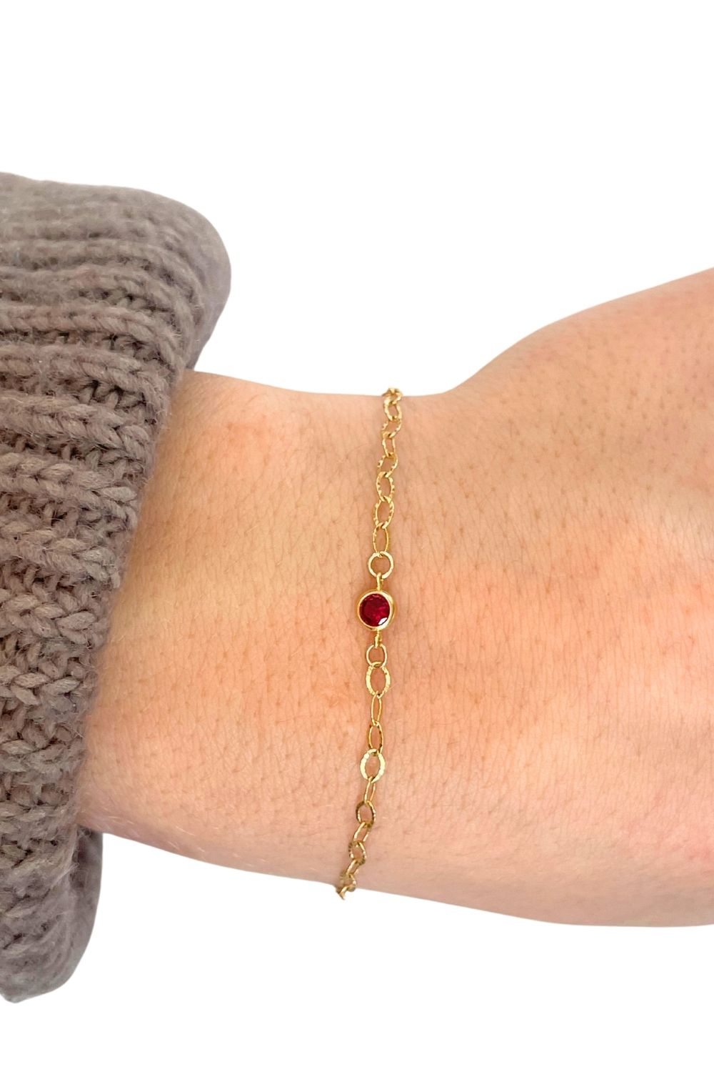 January Cubic Zirconium Birthstone Charm