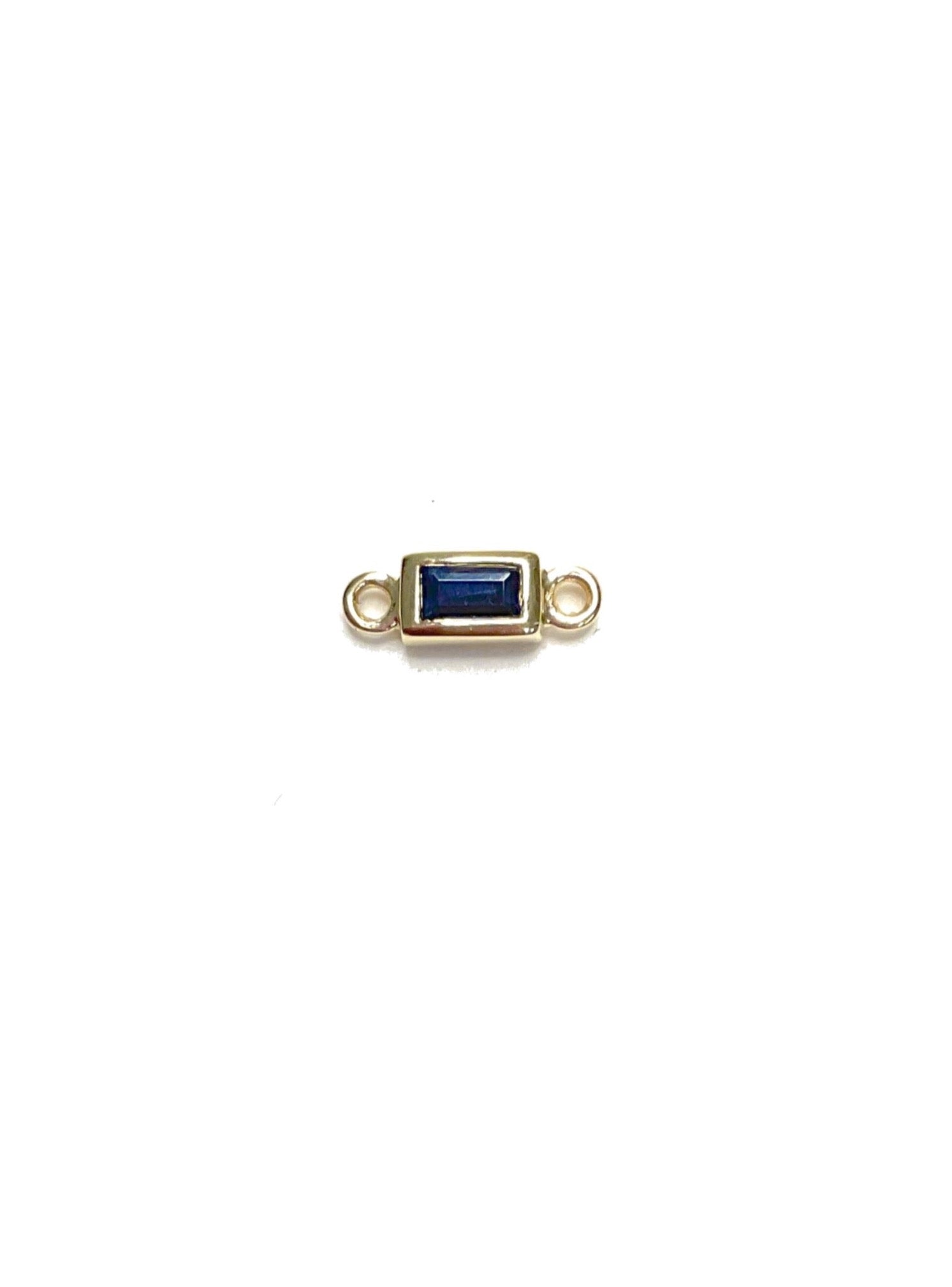 Baguette Charms in 14kt Gold