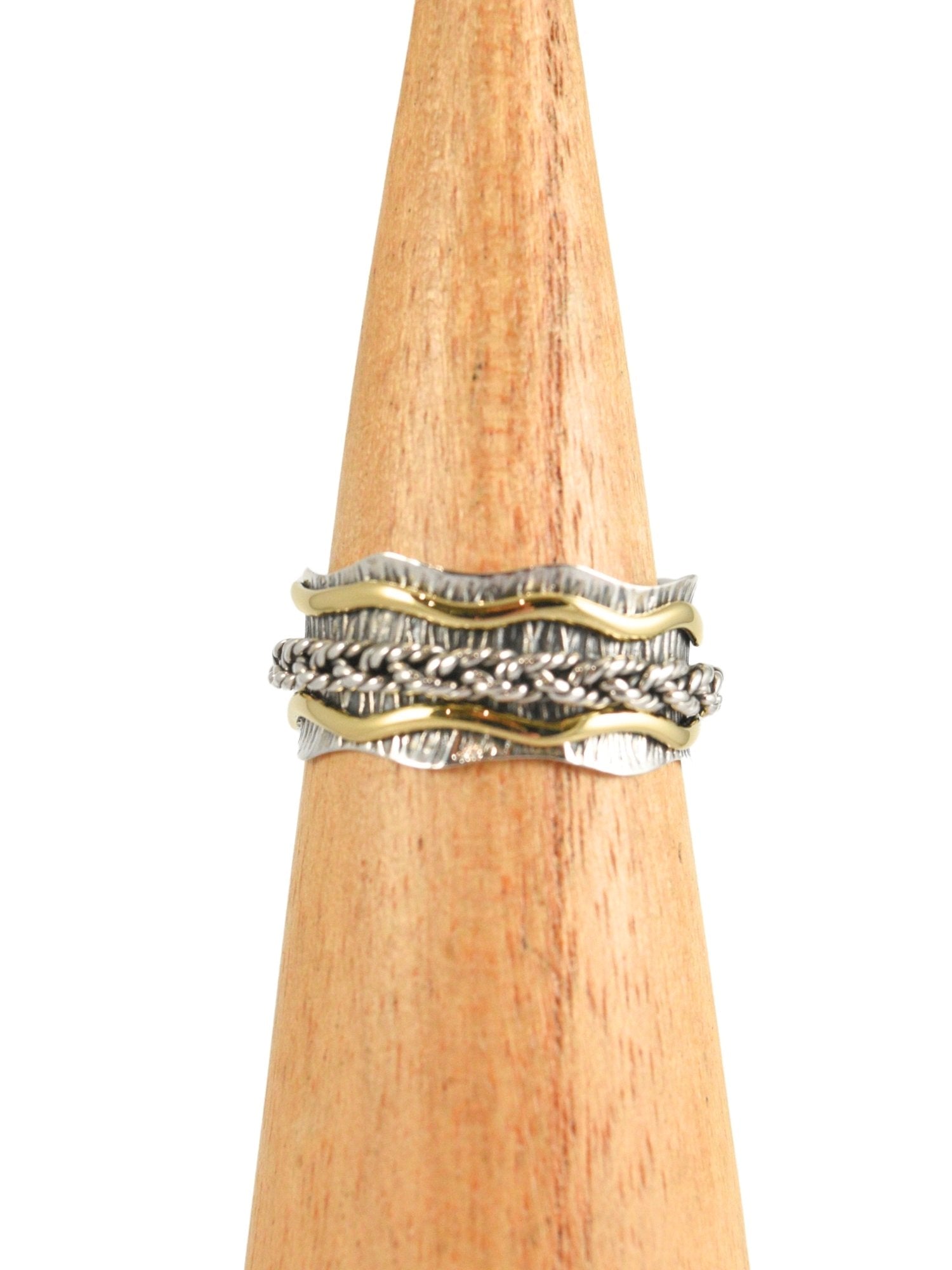 Braided Wave Spinner Ring