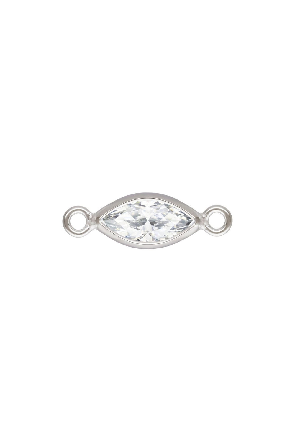 Marquise Cubic Zirconia Charm