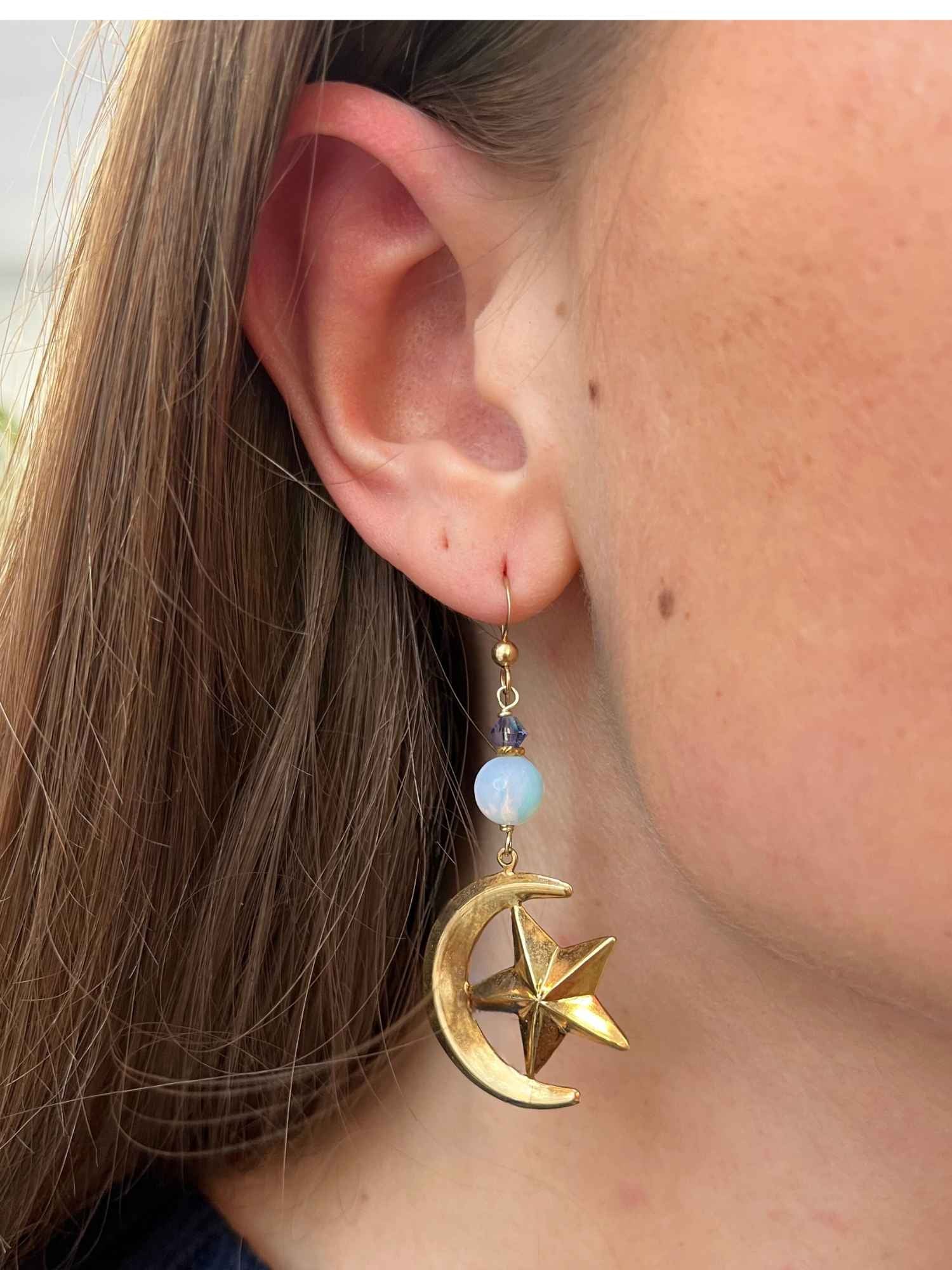 Celestial Crescent Earrings