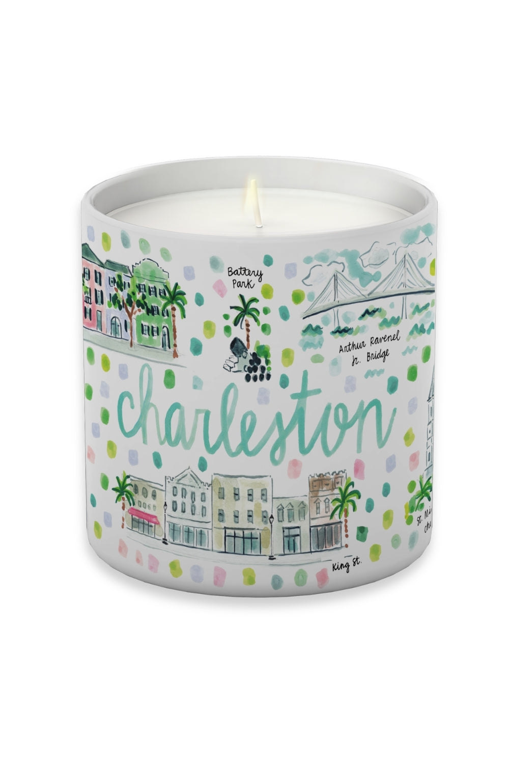 Charleston Watercolor Candle