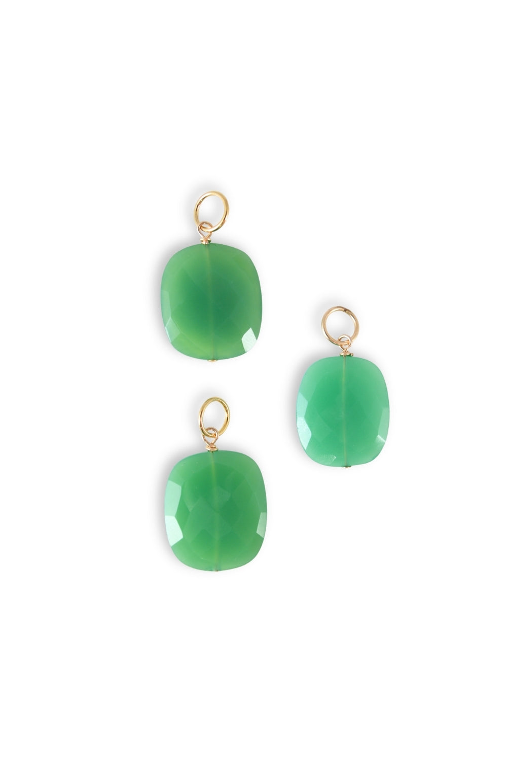 Chrysoprase Rectangle Charm