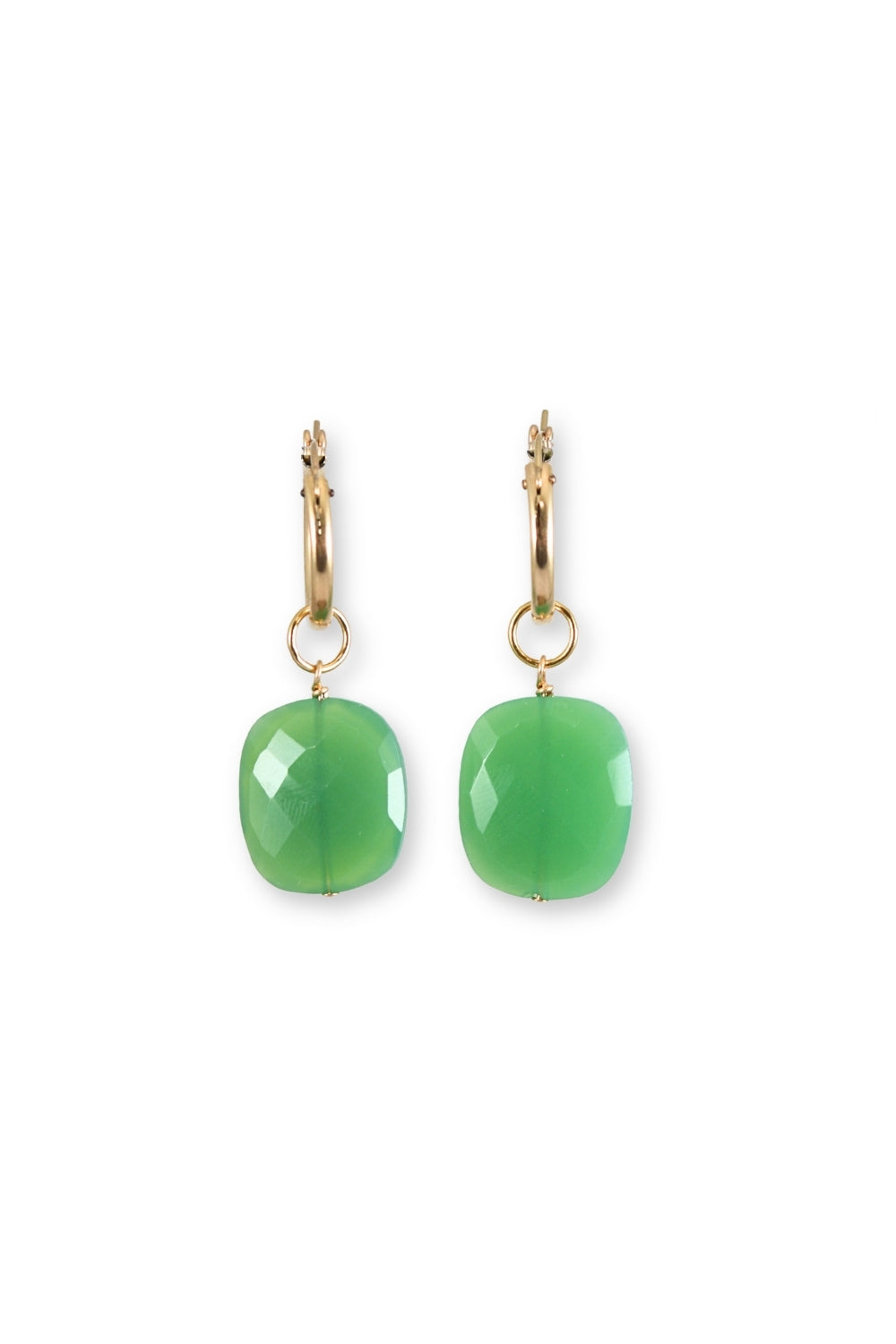 Chrysoprase Rectangle Charm