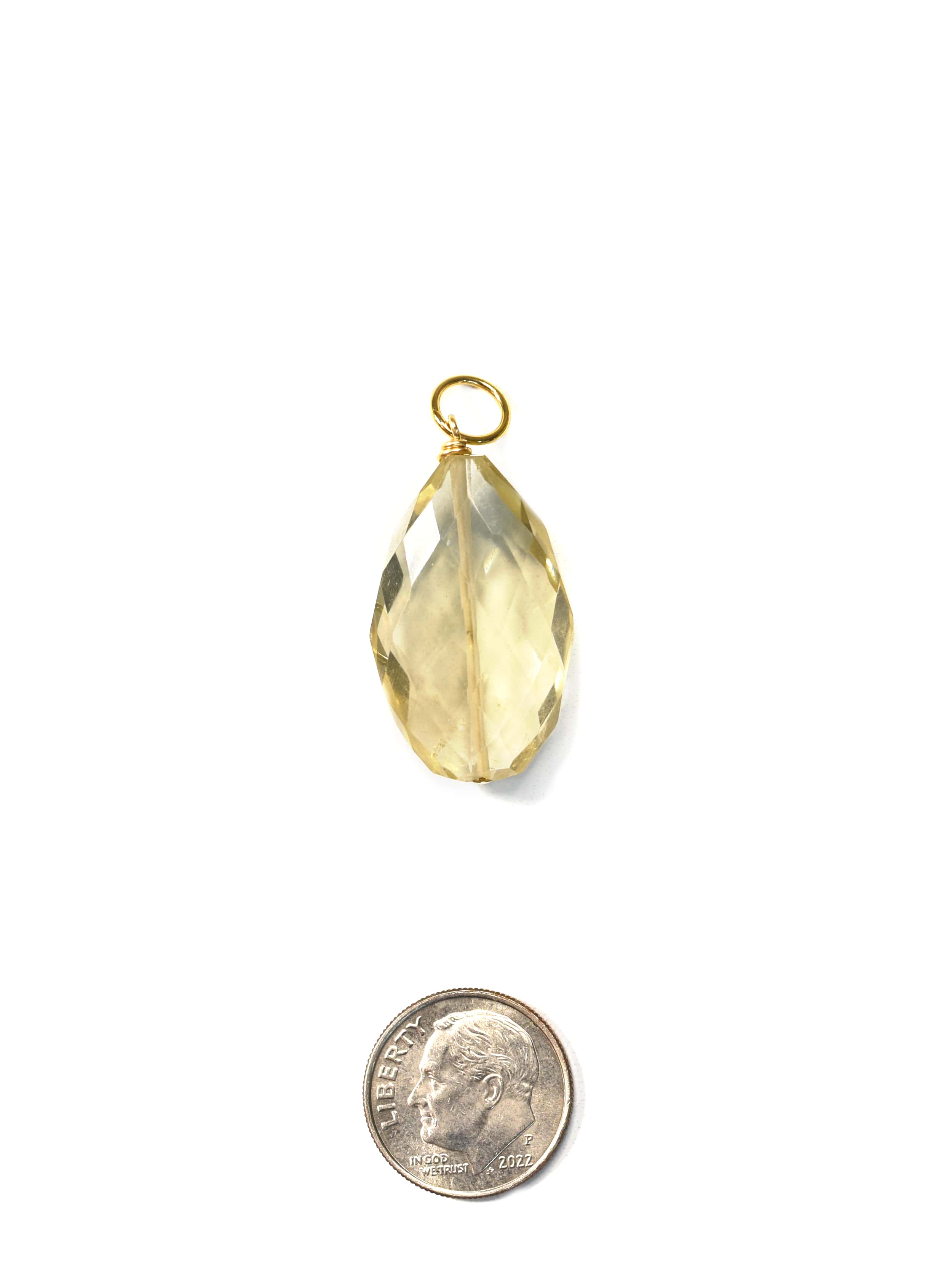 Cindy Citrine Faceted Charm