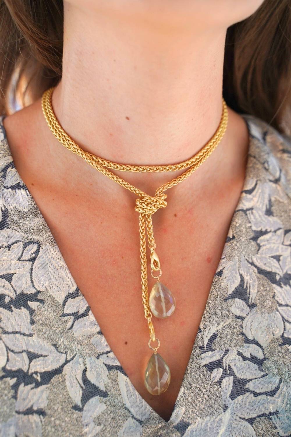 Cindy Citrine Faceted Charm