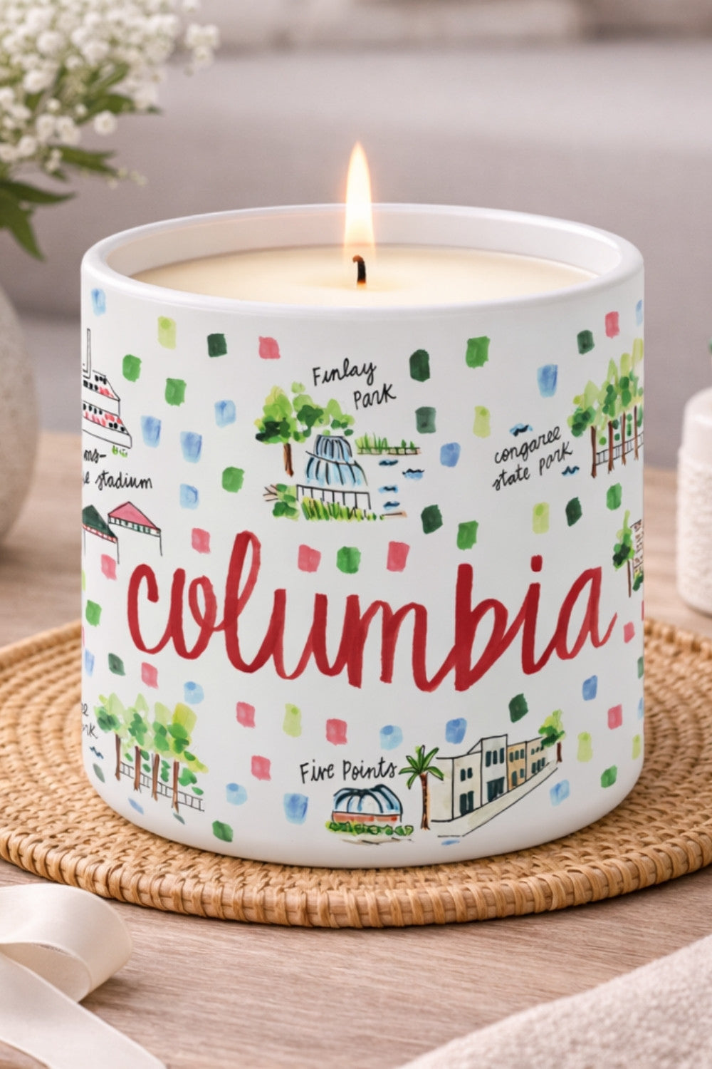 Columbia Watercolor Candle