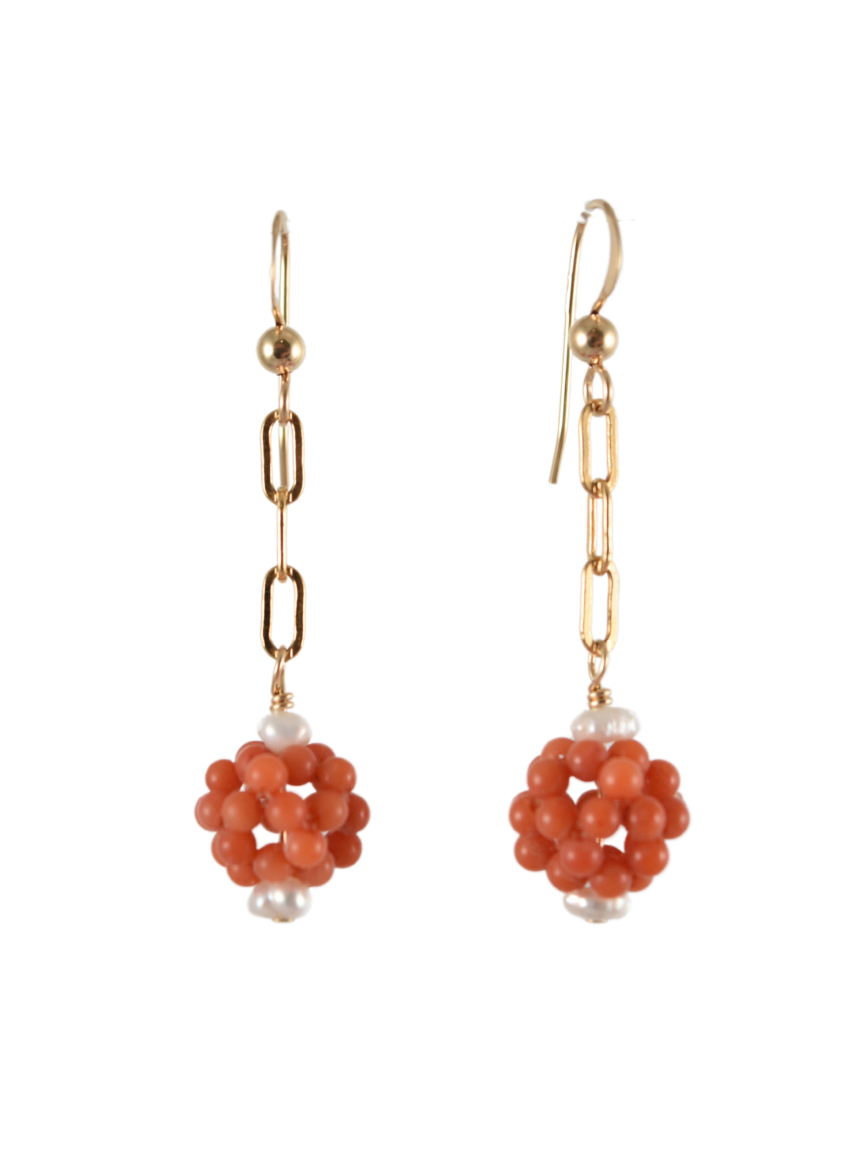Coral Cowgirl Earrings