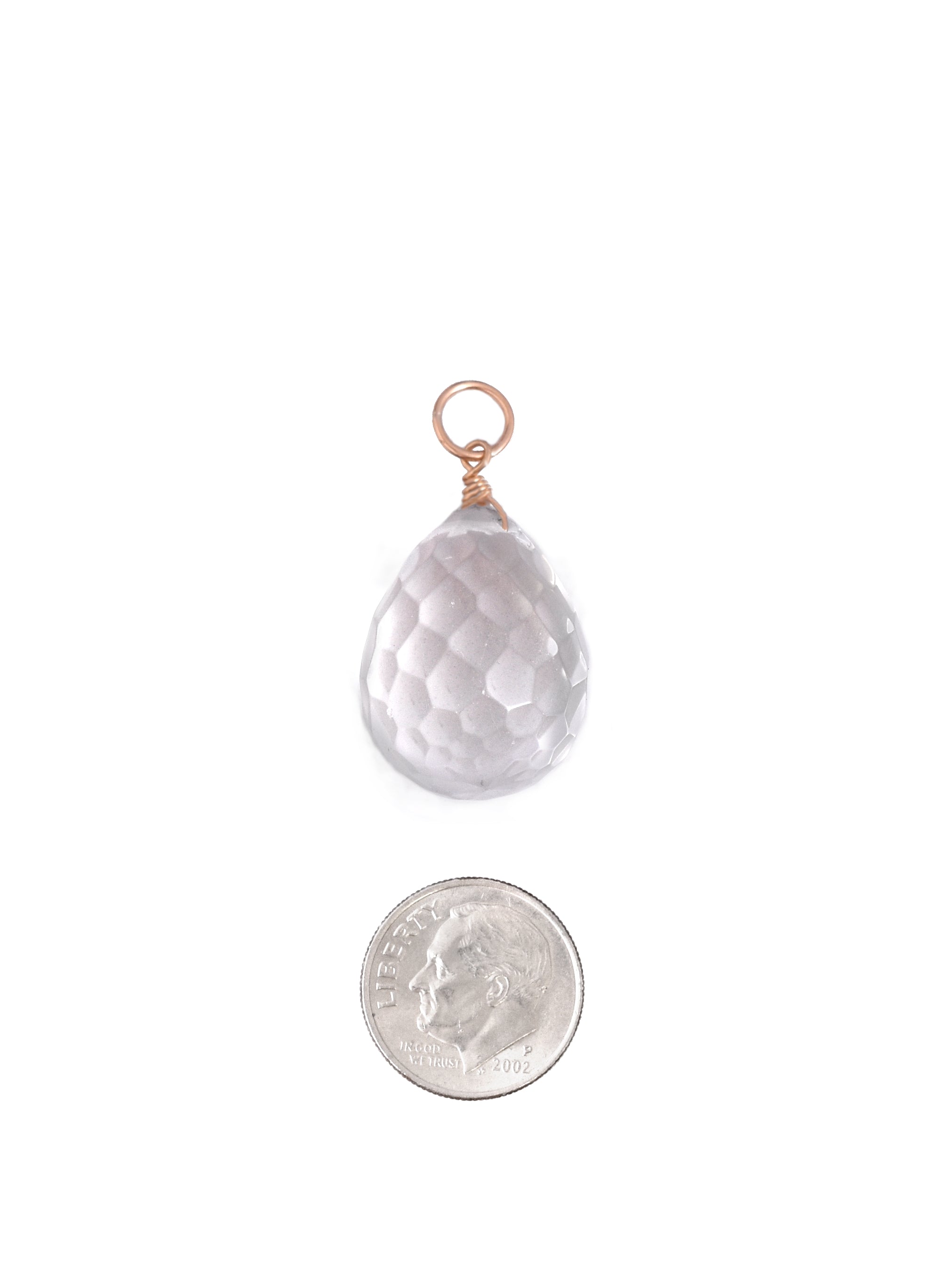Faceted Crystal Quartz Pendant
