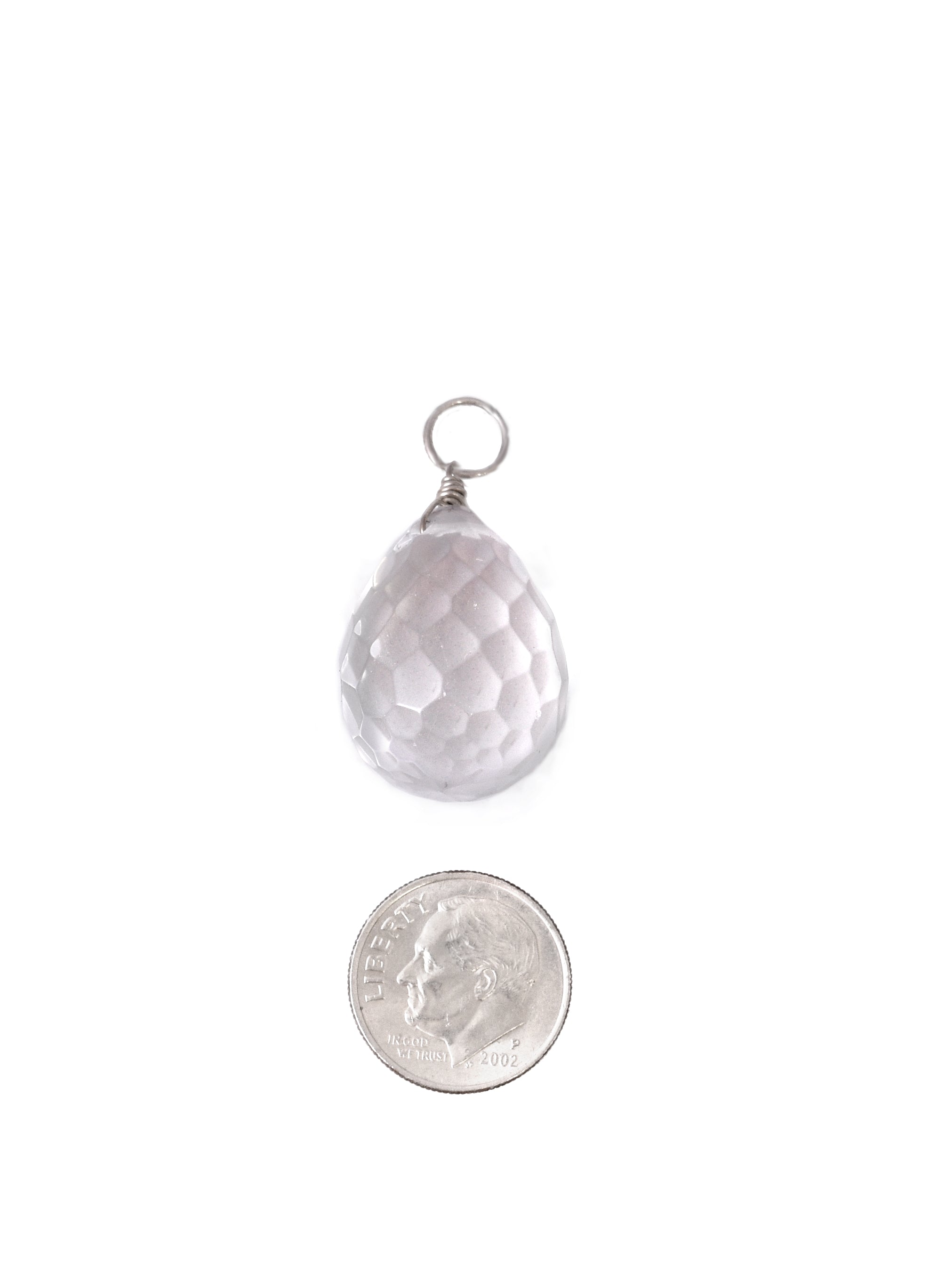 Faceted Crystal Quartz Pendant