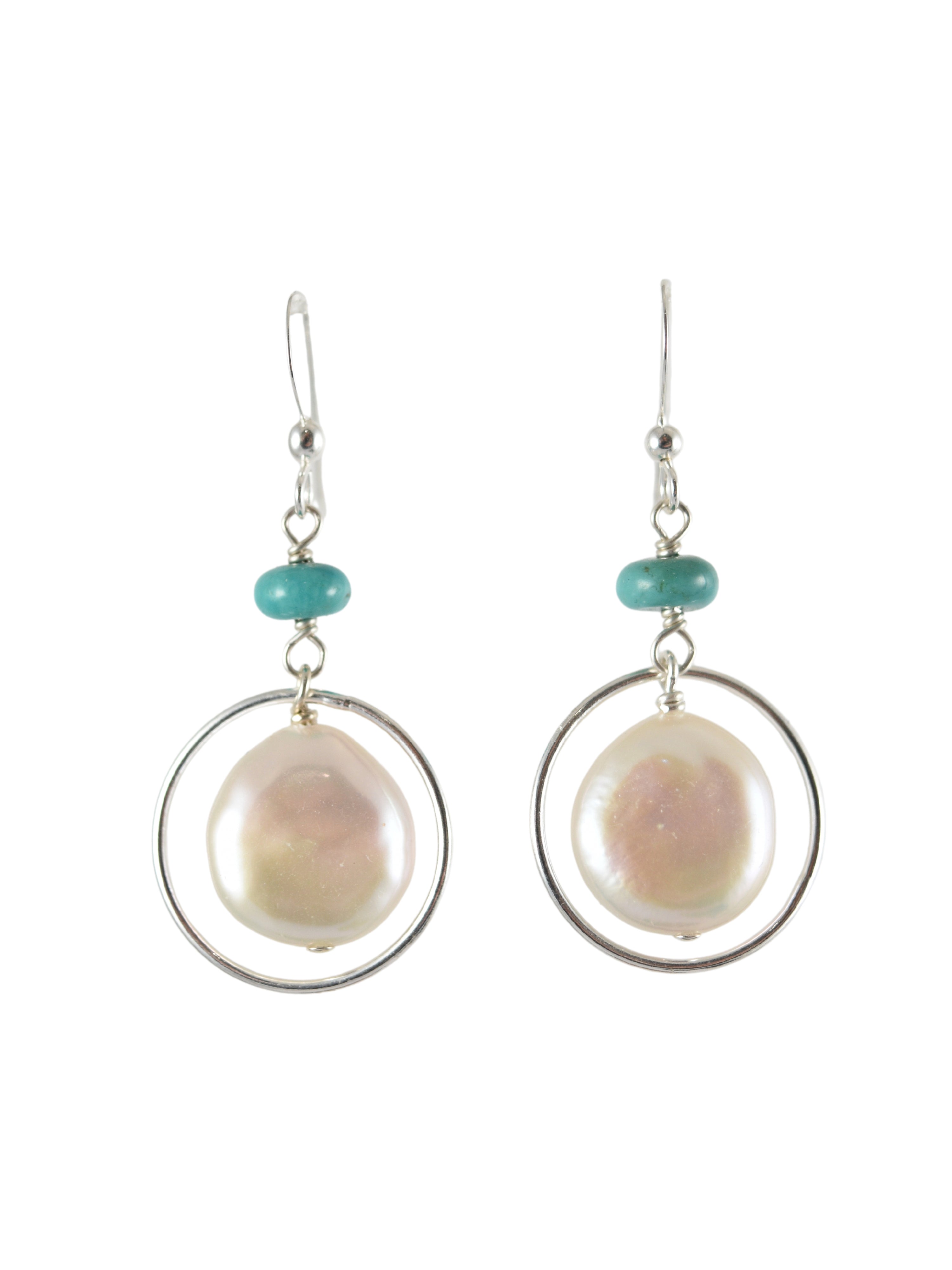 Deidre Hoops With Turquoise
