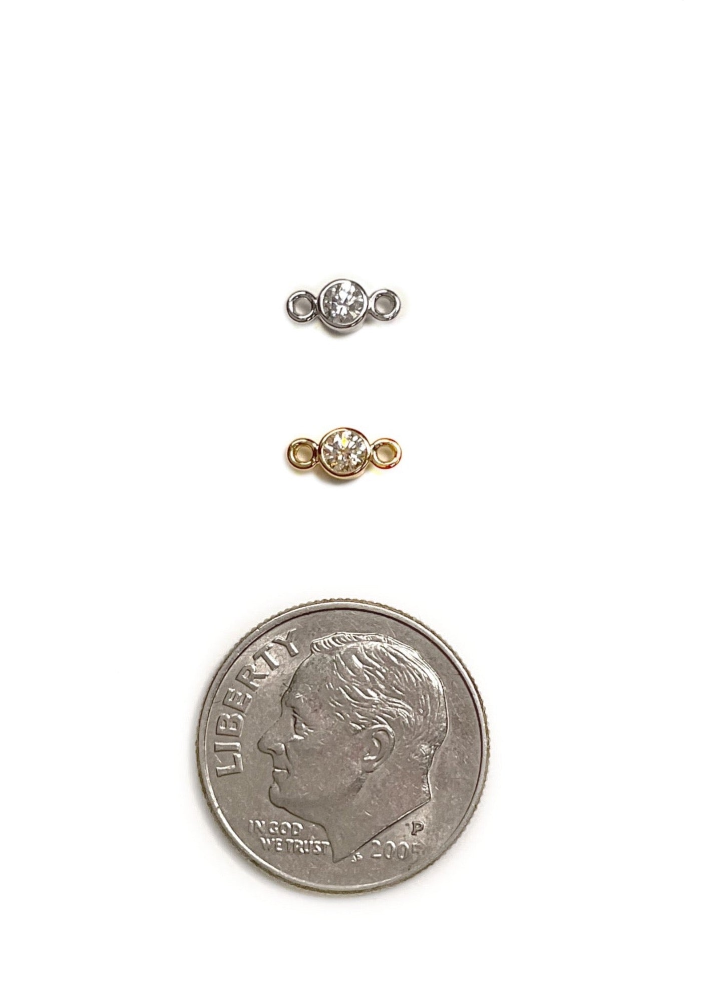 Round Diamond Charm
