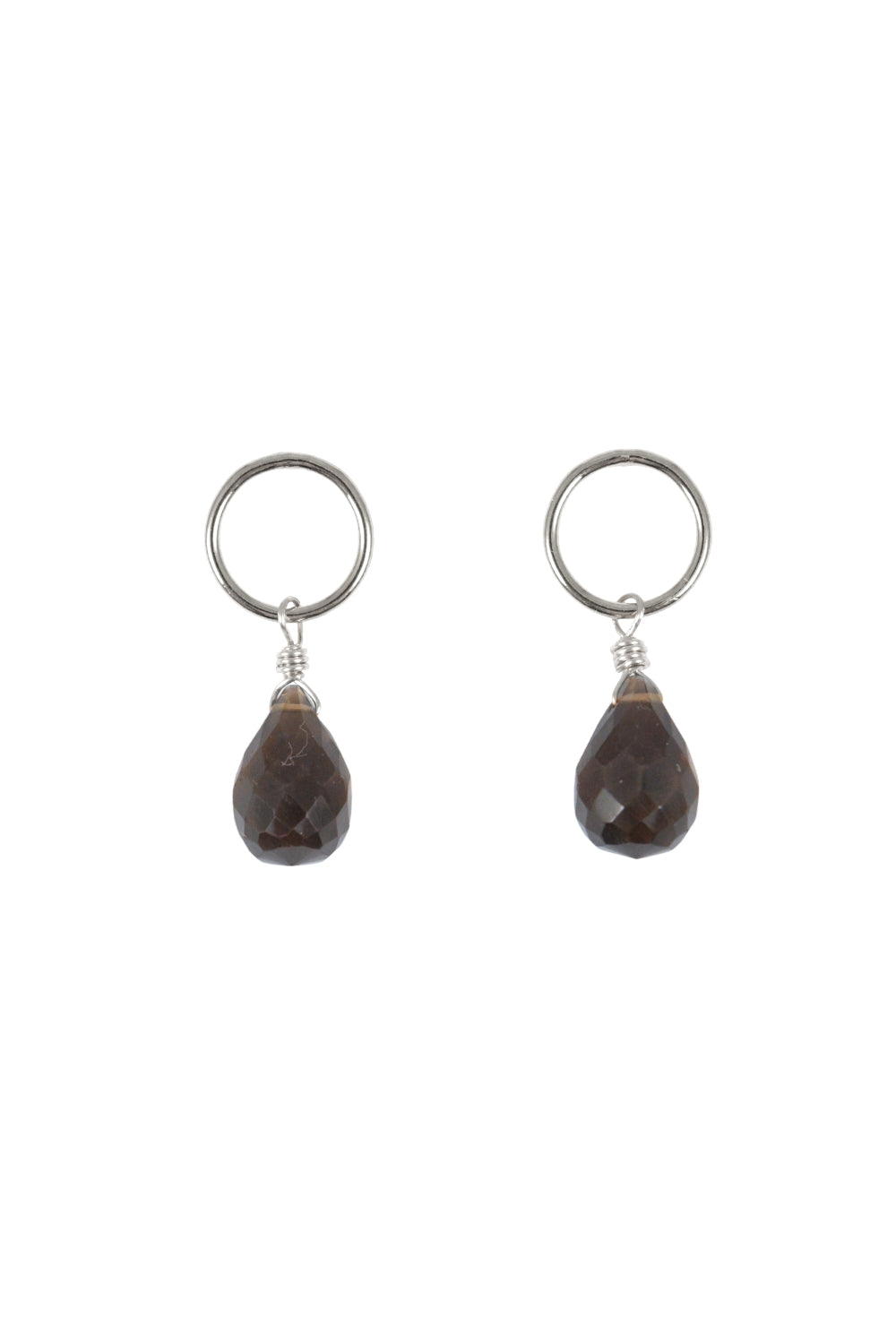 Dottie Earrings in Smokey Quartz