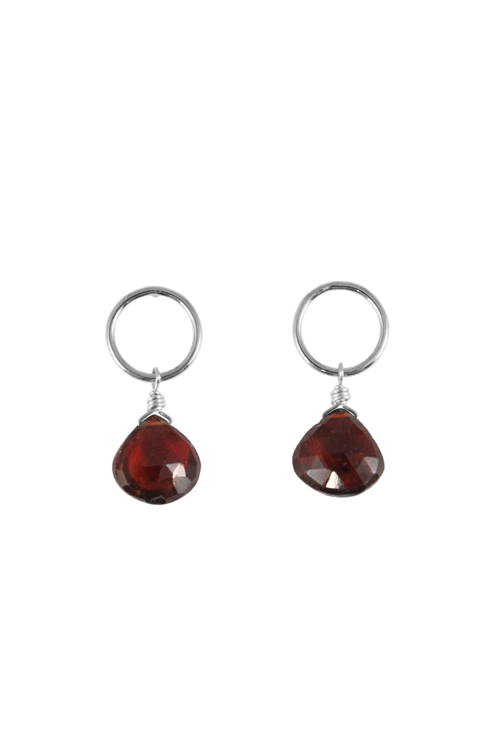 Dottie Earrings in Garnet