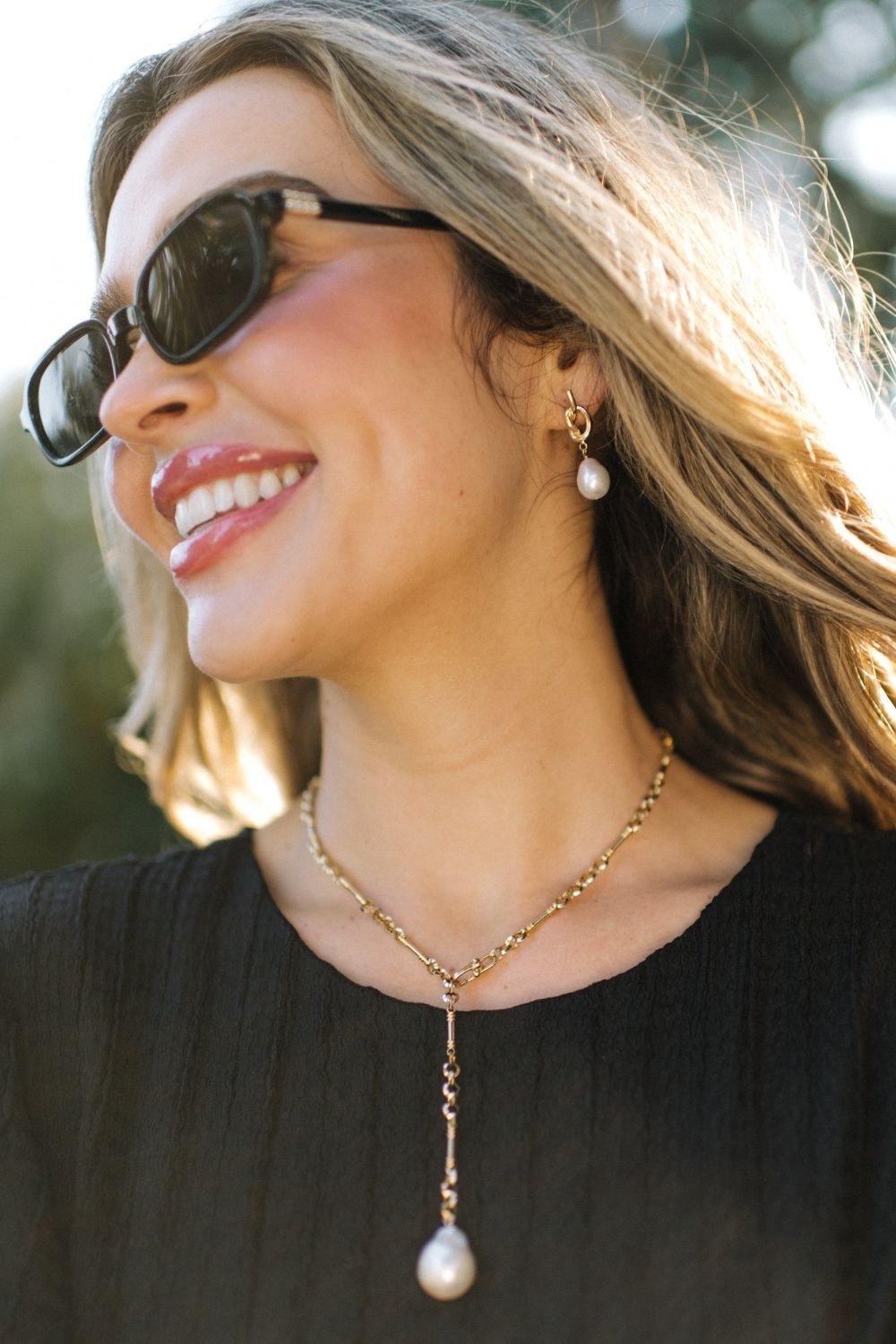 Eloise Pearl Drop Necklace