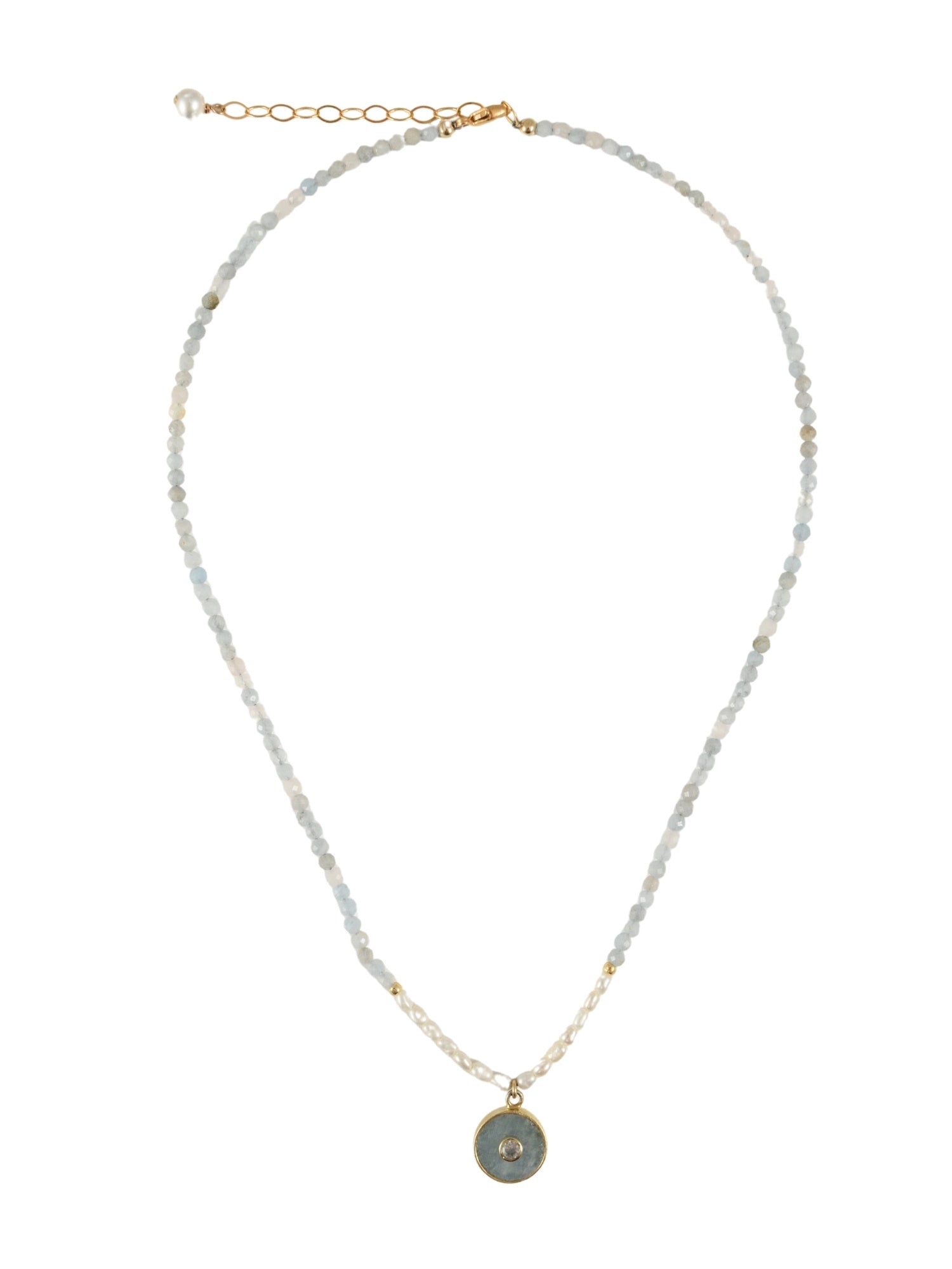 Equinox Necklace in Aquamarine