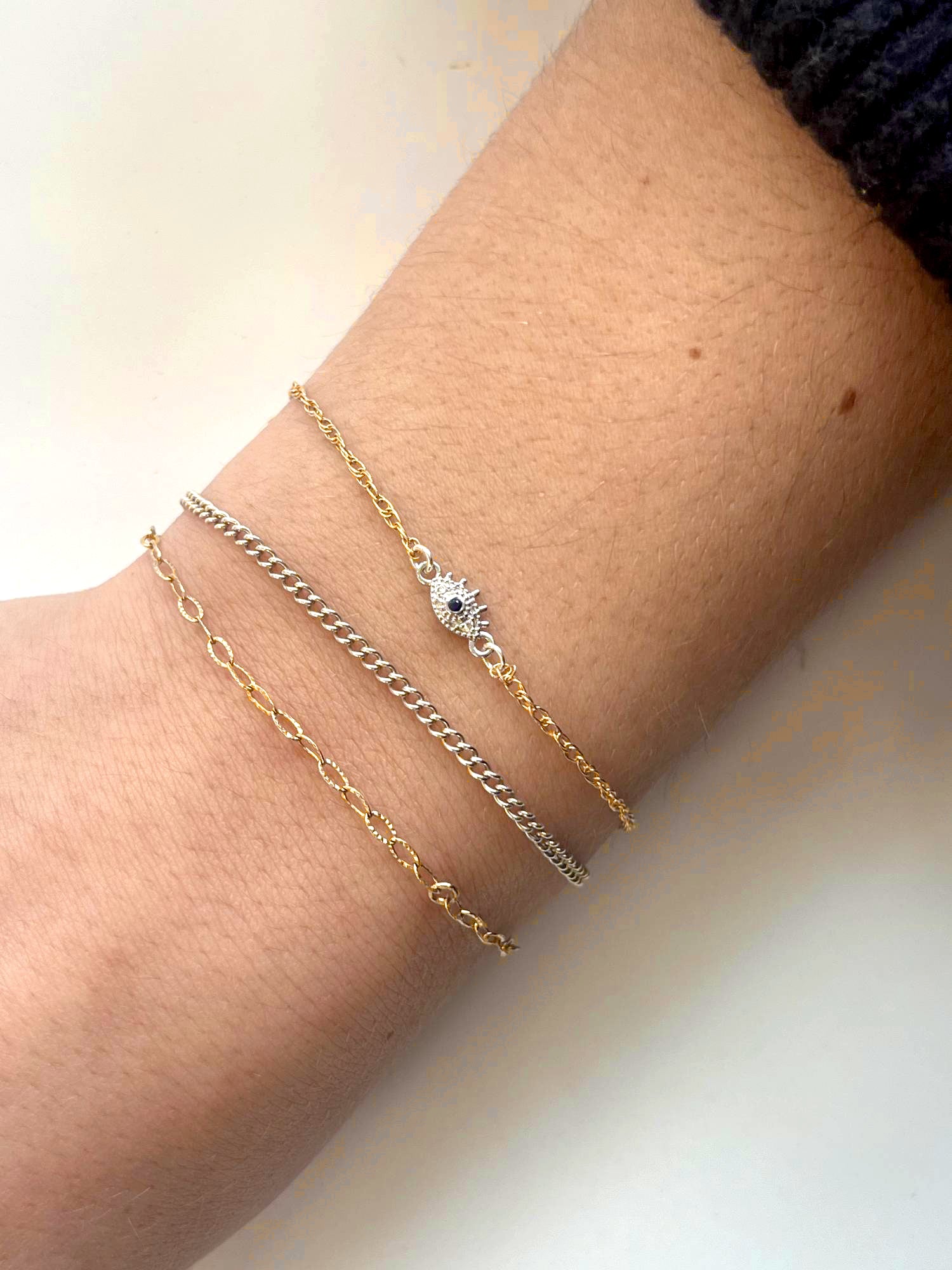 Evil Eye in Sapphire + Diamond