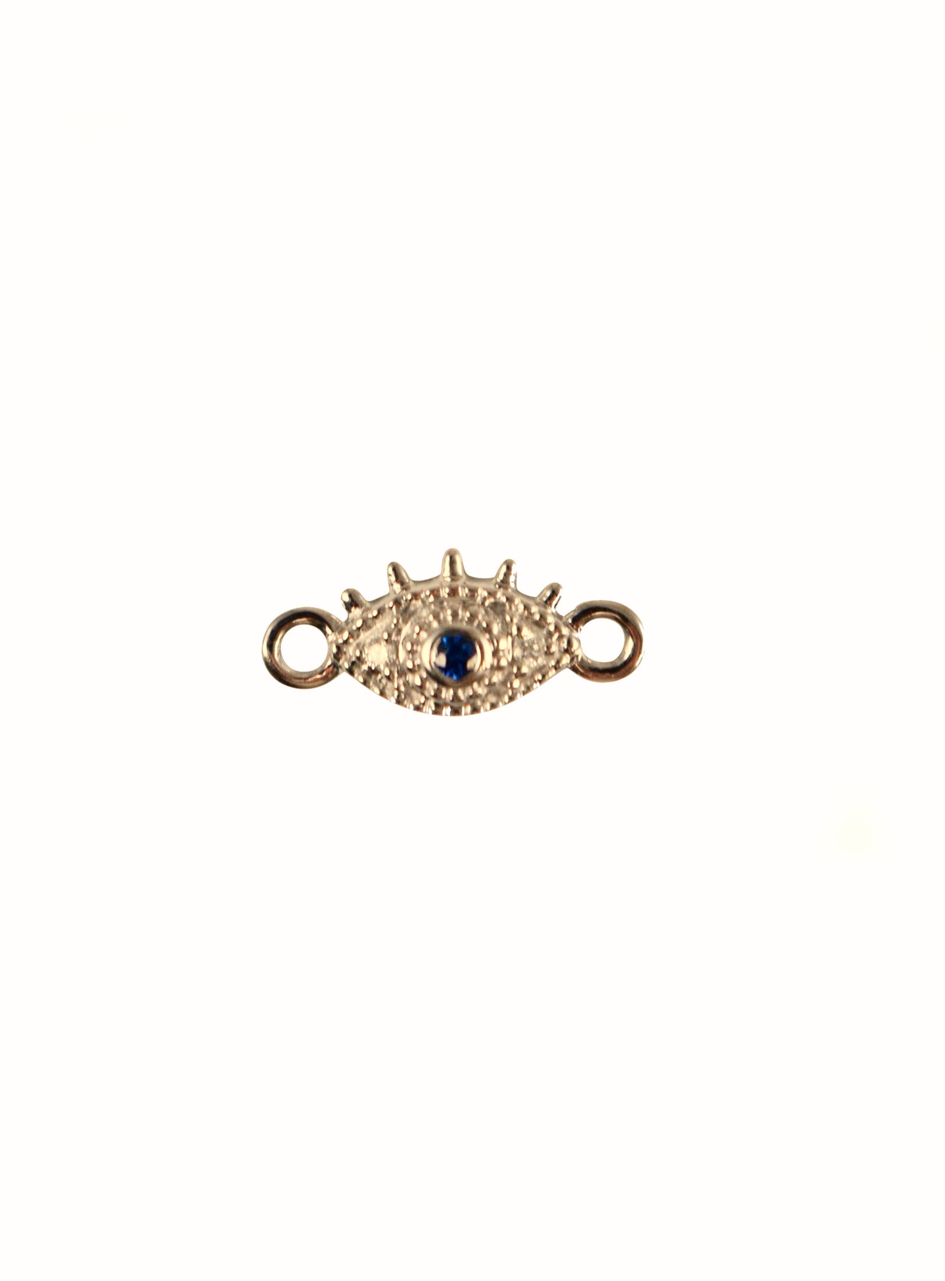 evil eye charm in 14kt gold