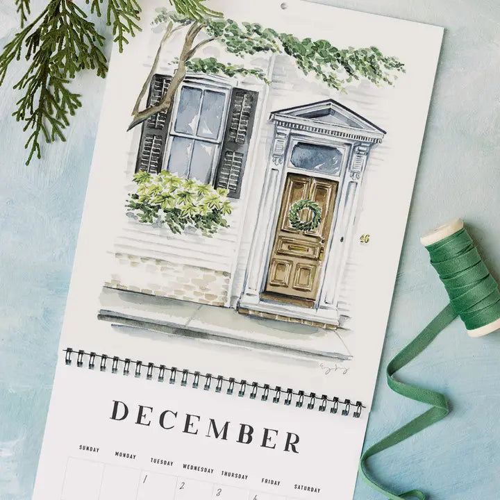 Flower Boxes of Charleston Wall Calendar 2026