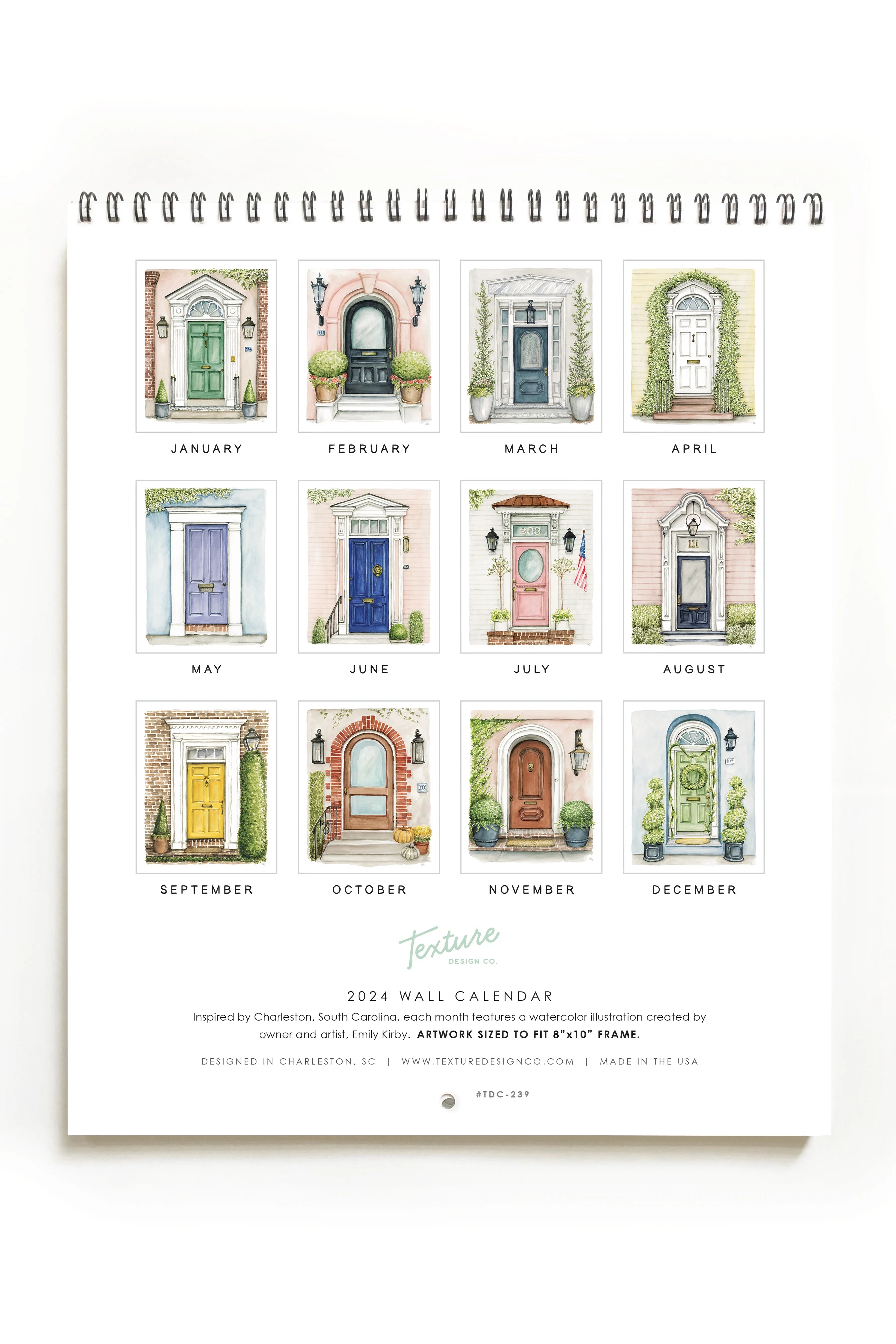 2024 Charming Front Doors Calendar