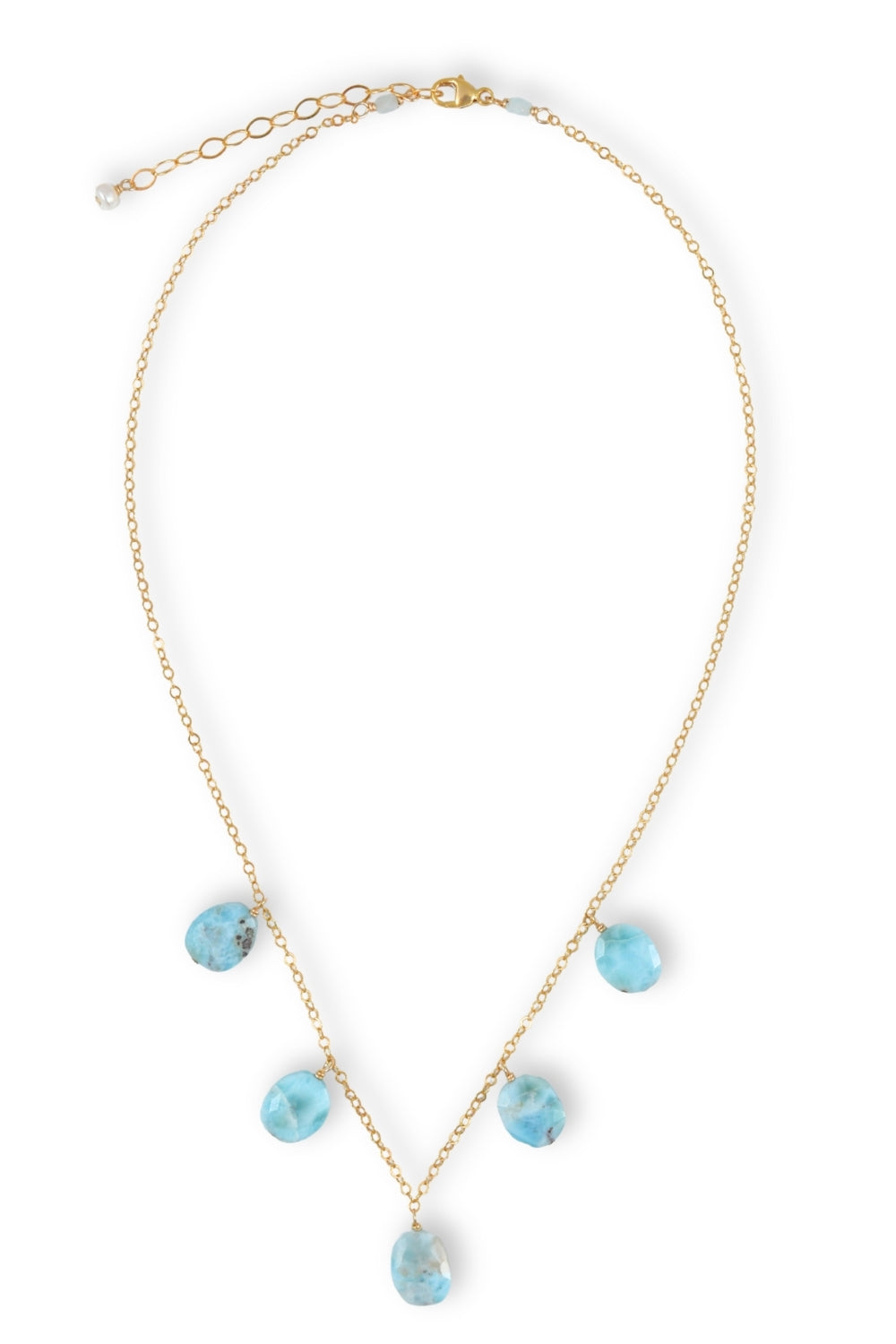 Gemma Necklace in Larimar
