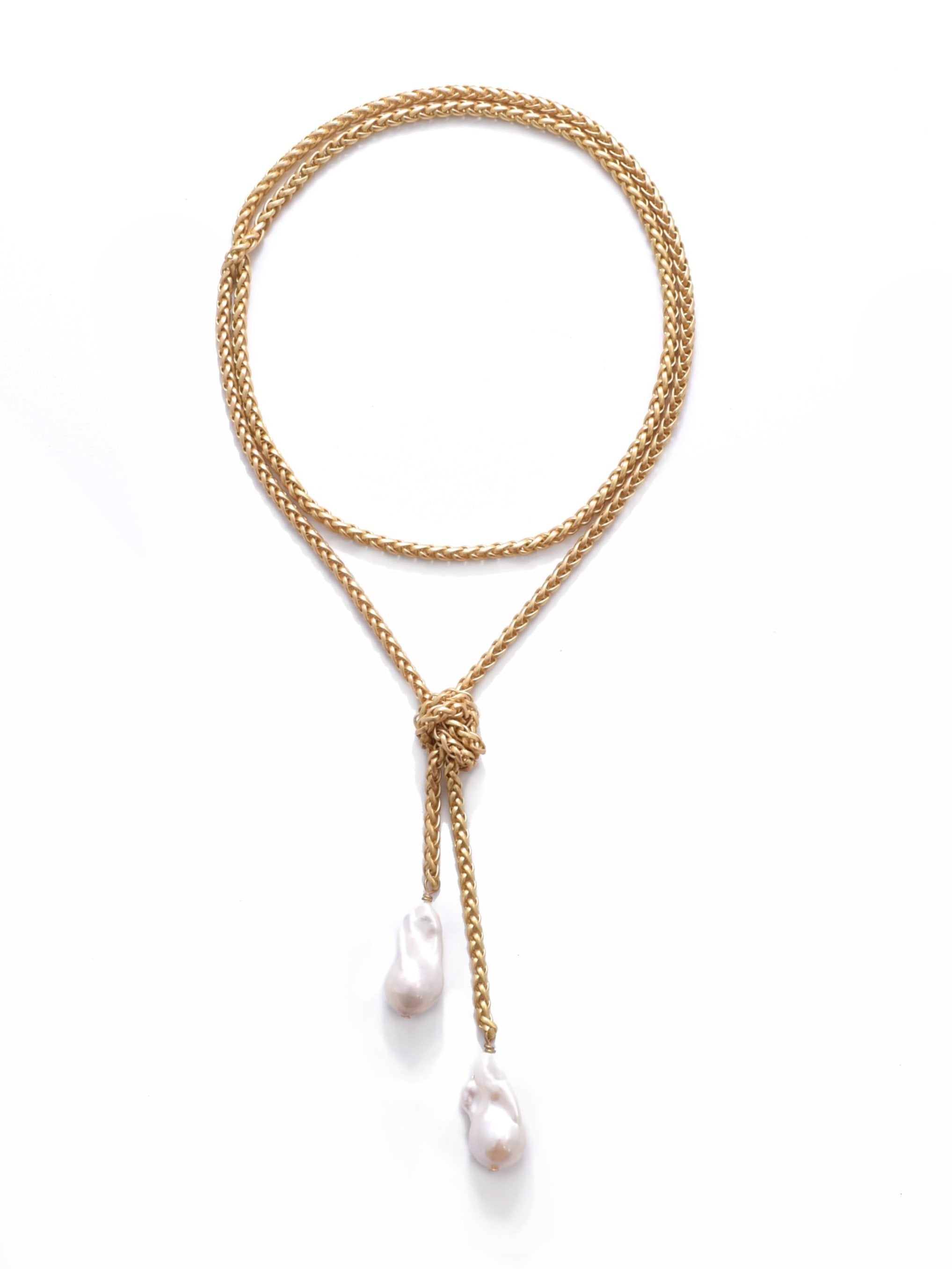 Legare Lariat Necklace in Gold