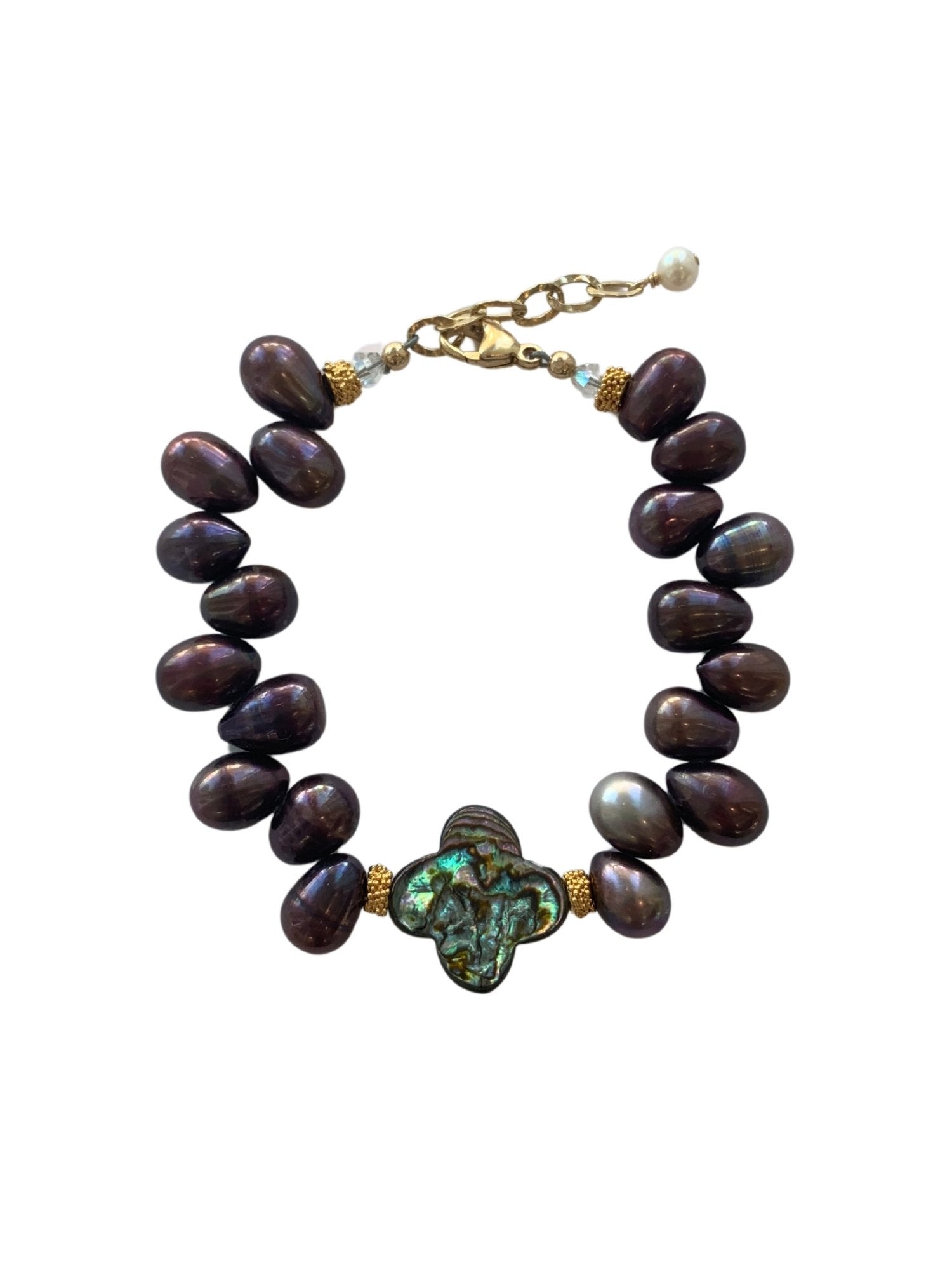 Grace Bracelet with Abalone in Peacock Pearl