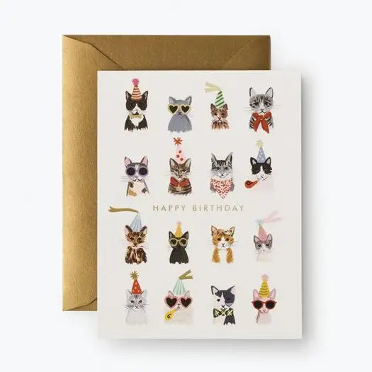 Happy Birthday with Cool Cats Card