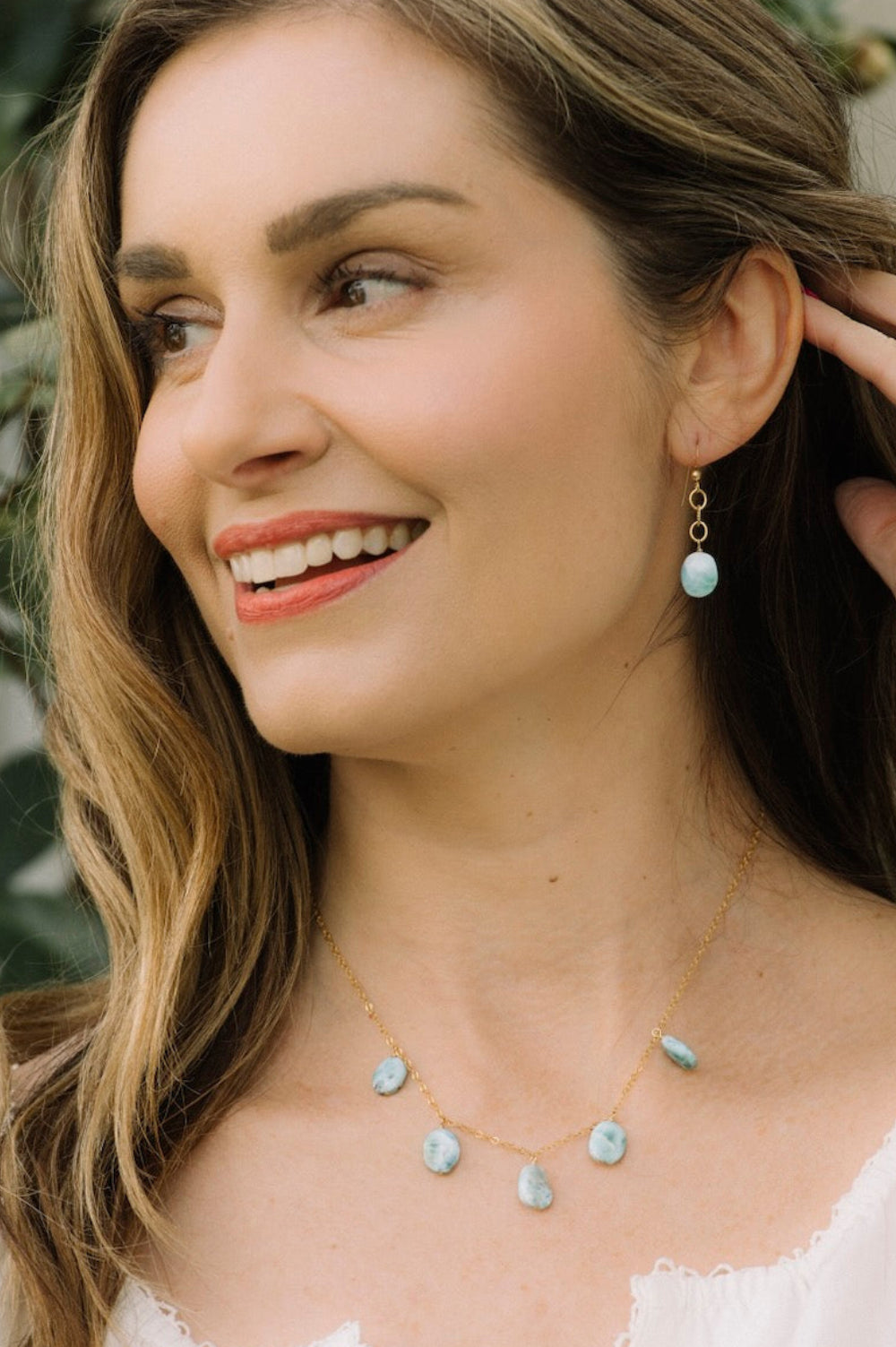 Gemma Earrings in Larimar
