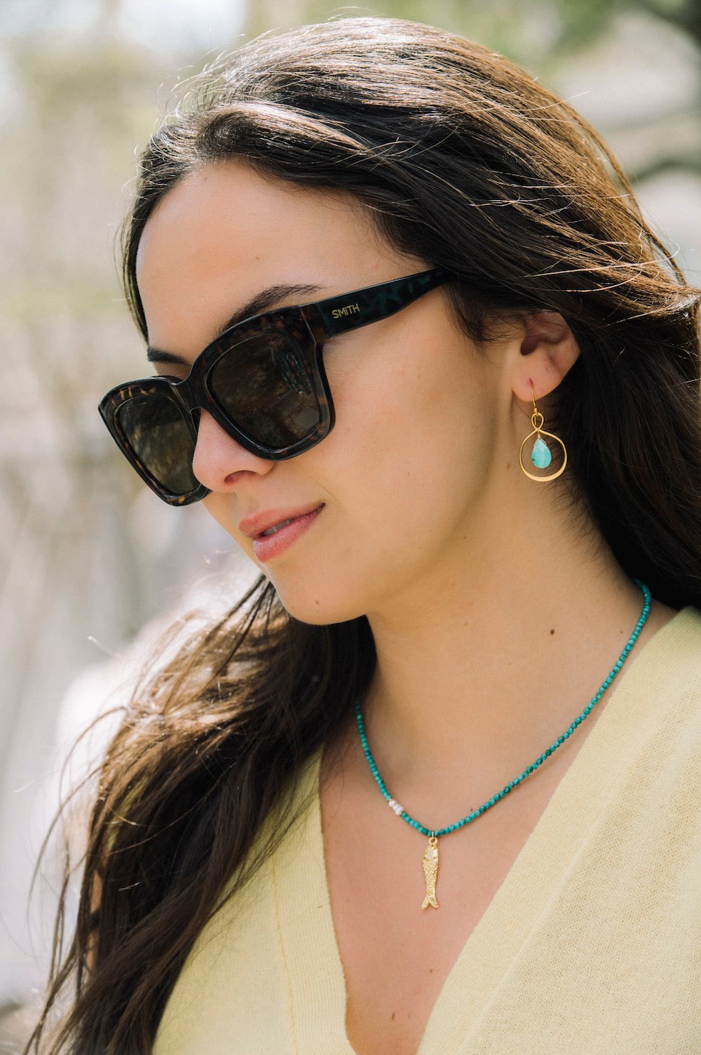 Neptune Earrings in Turquoise